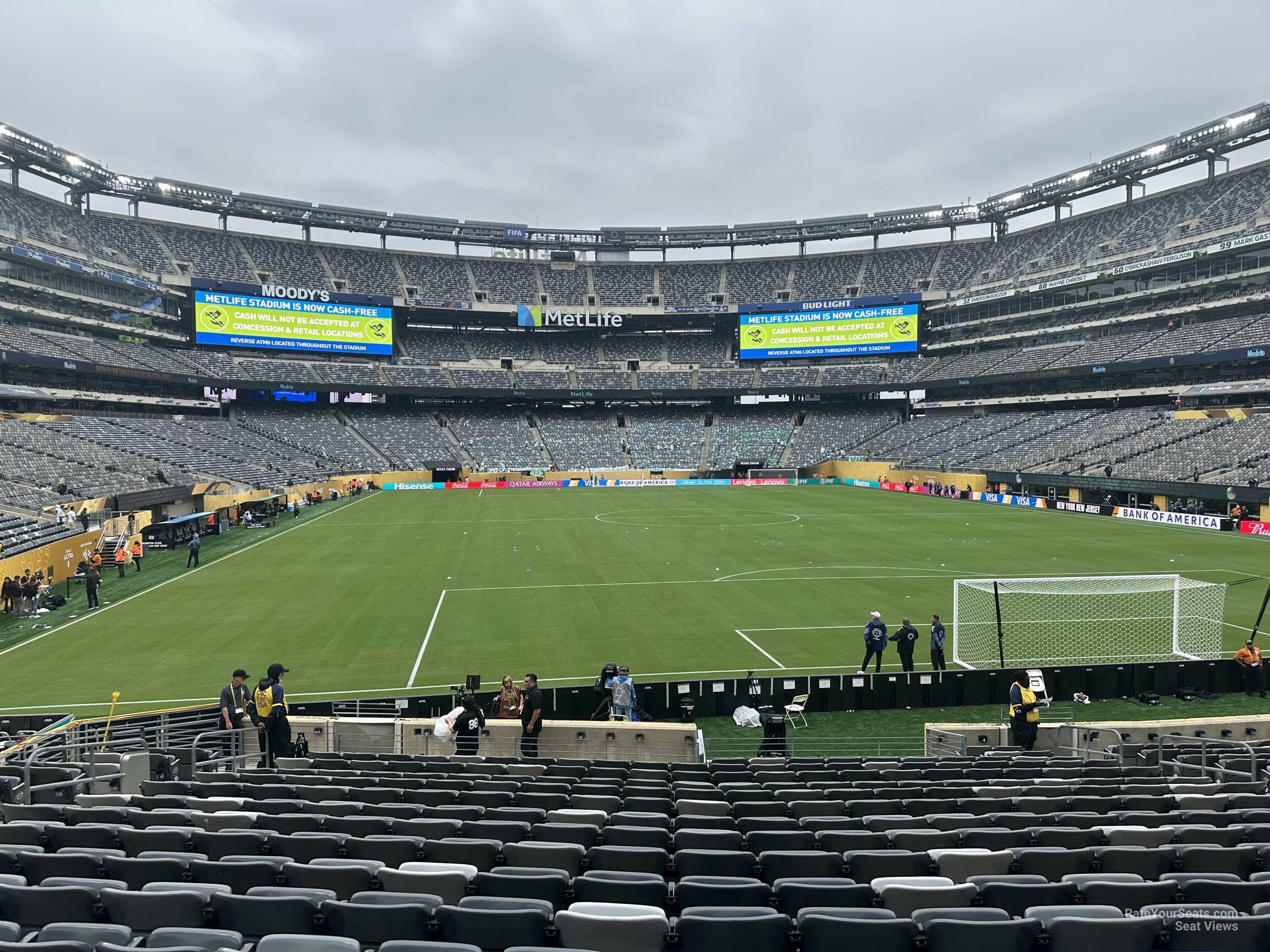 section 128, row 20 seat view  for soccer - metlife stadium