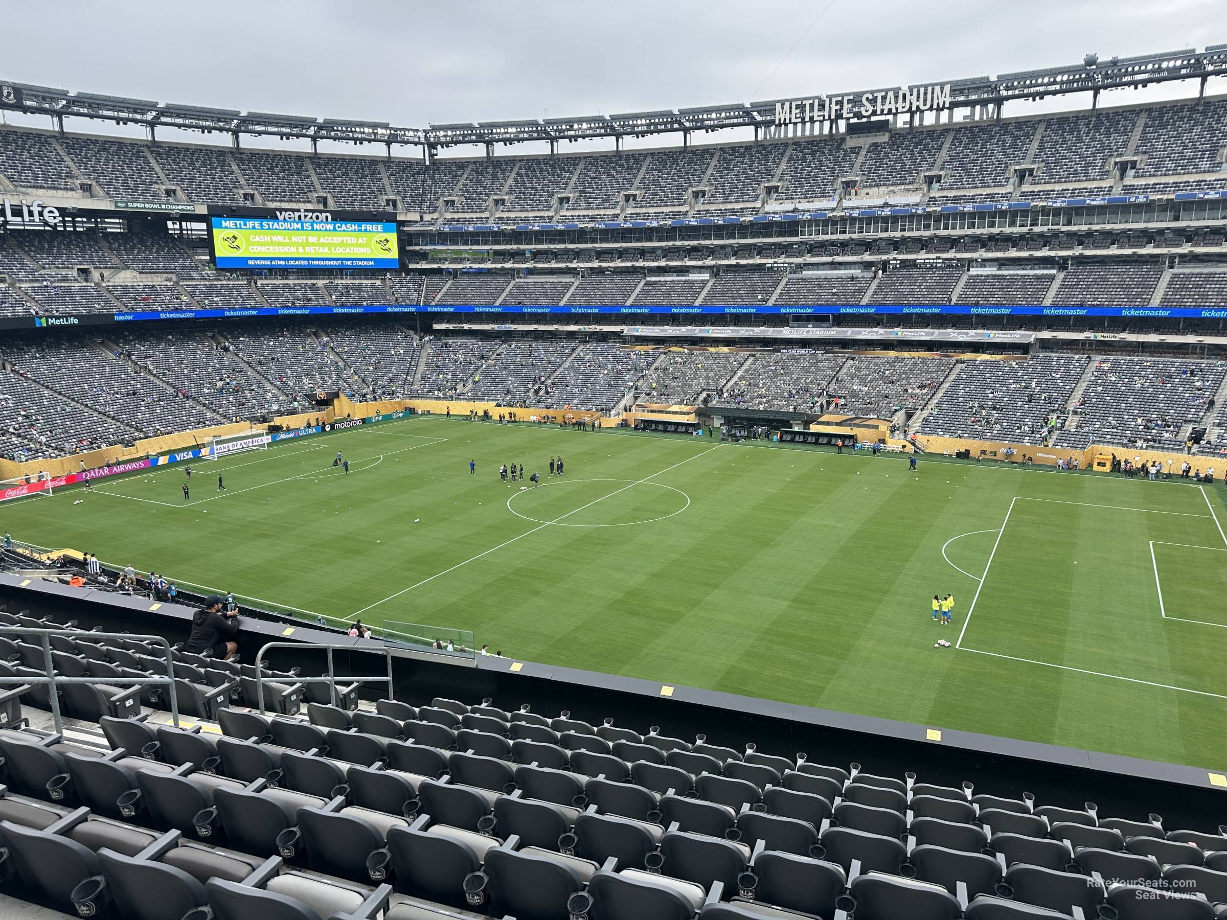 section 210, row 20 seat view for soccer - metlife stadium