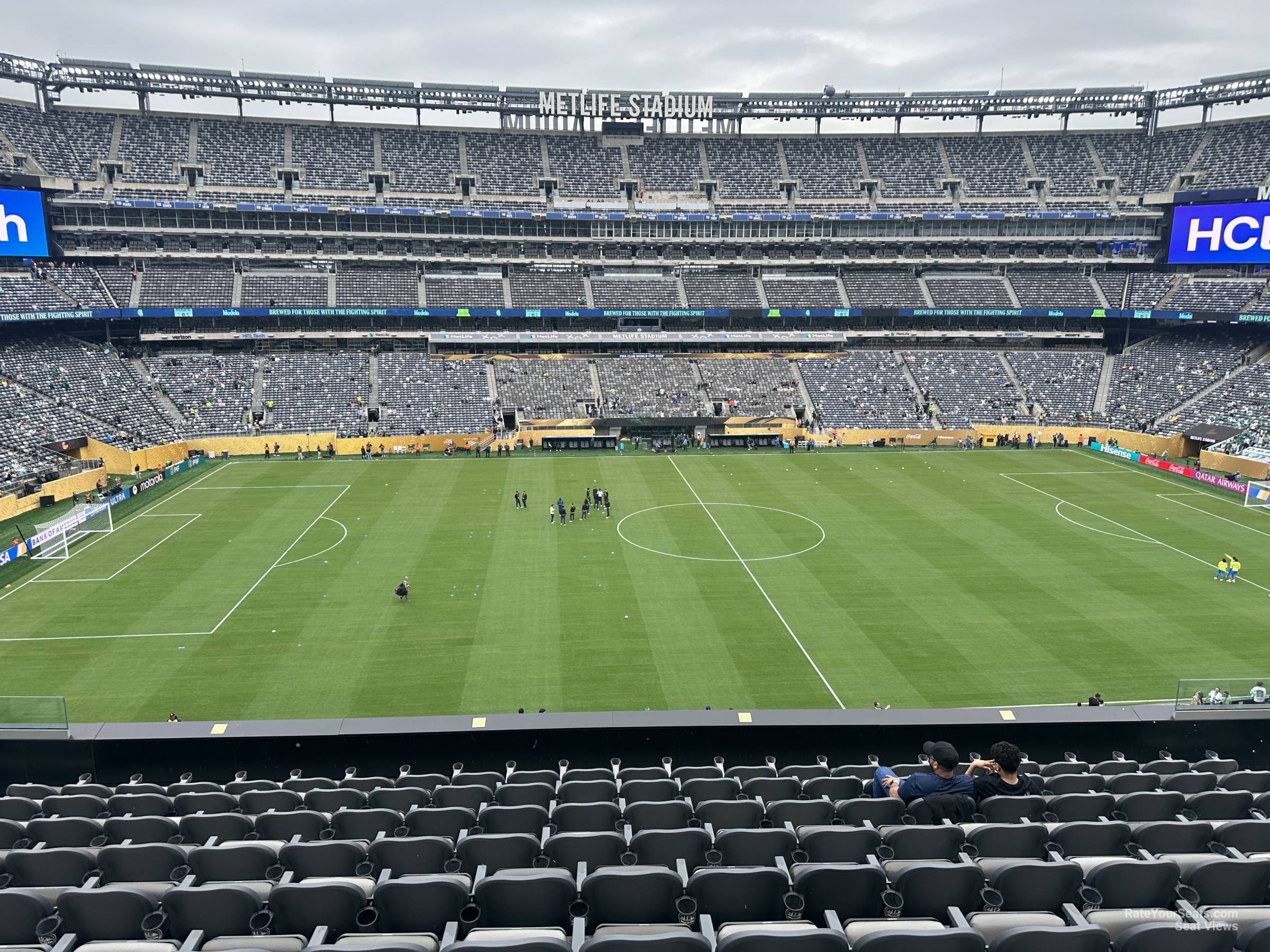 section 215, row 20 seat view  for soccer - metlife stadium