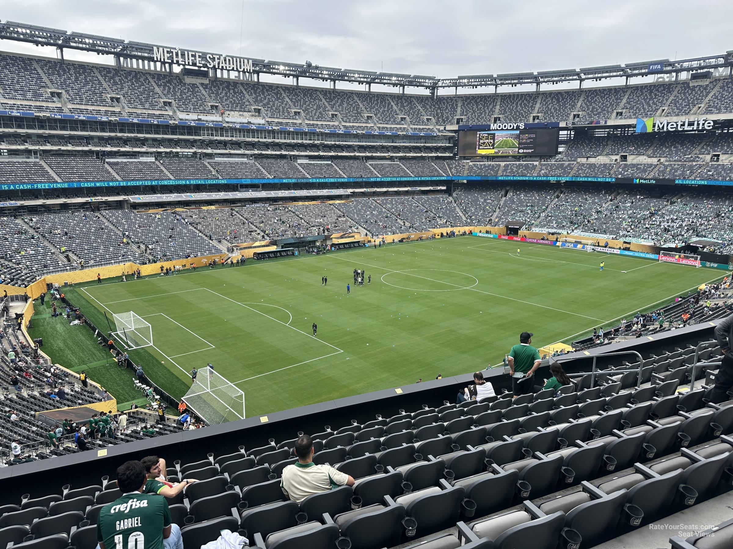 section 219, row 20 seat view for soccer - metlife stadium
