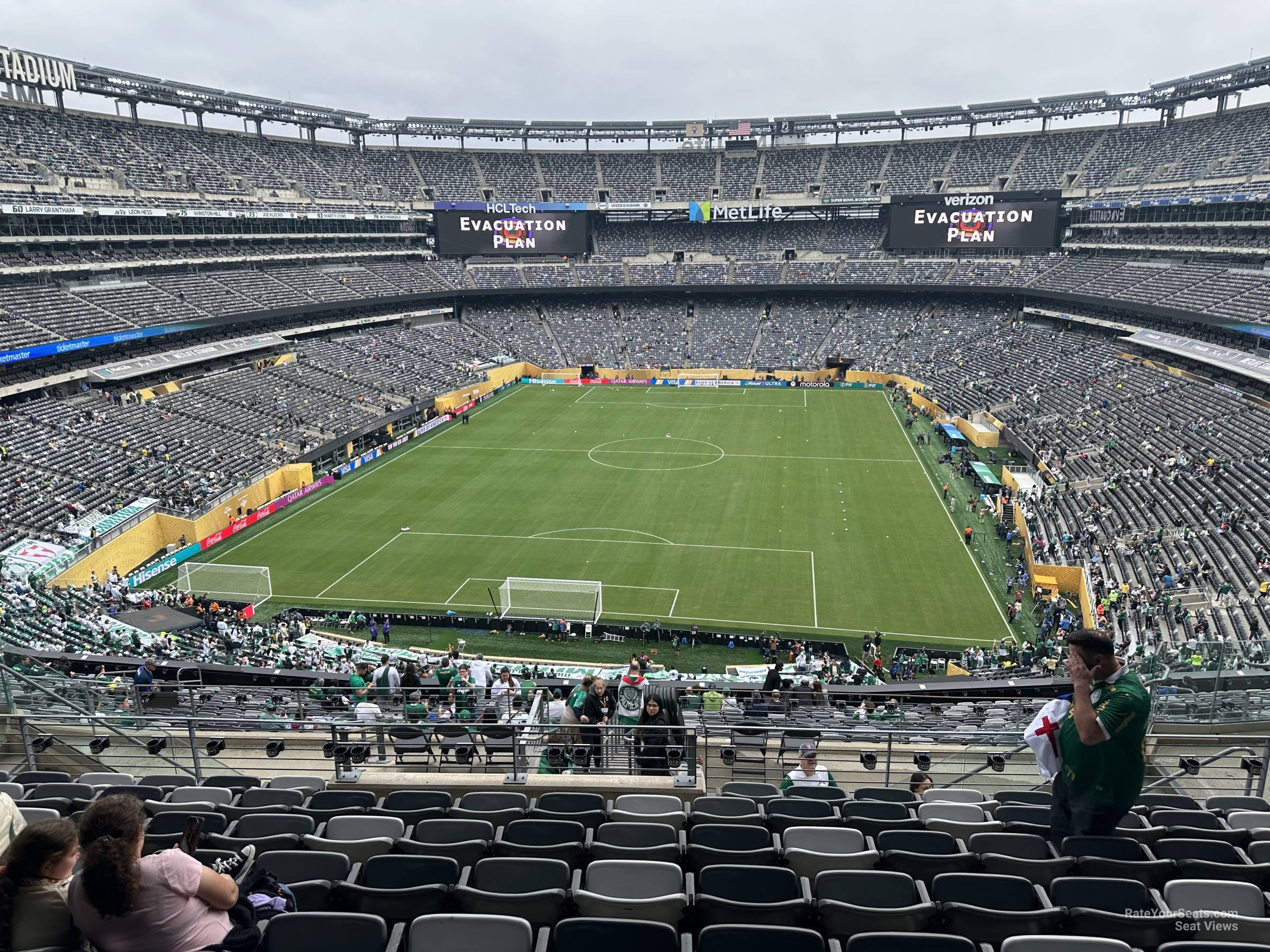 section 250b, row 10 seat view  for soccer - metlife stadium