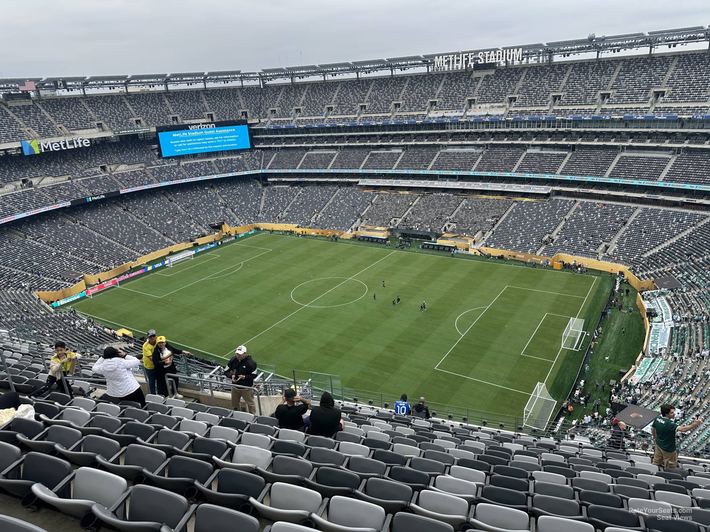 section 309, row 20 seat view for soccer - metlife stadium