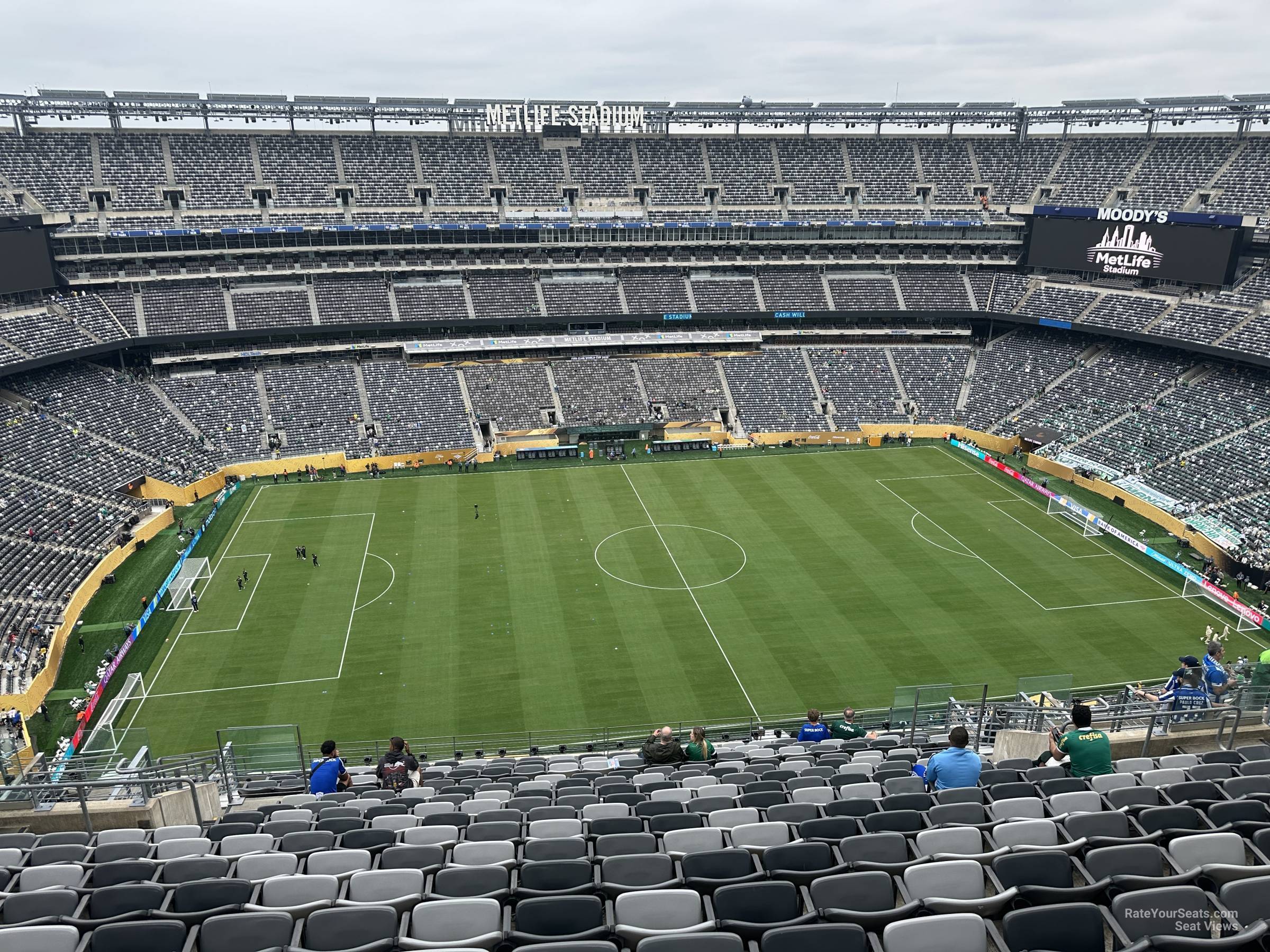 section 315, row 20 seat view for soccer - metlife stadium