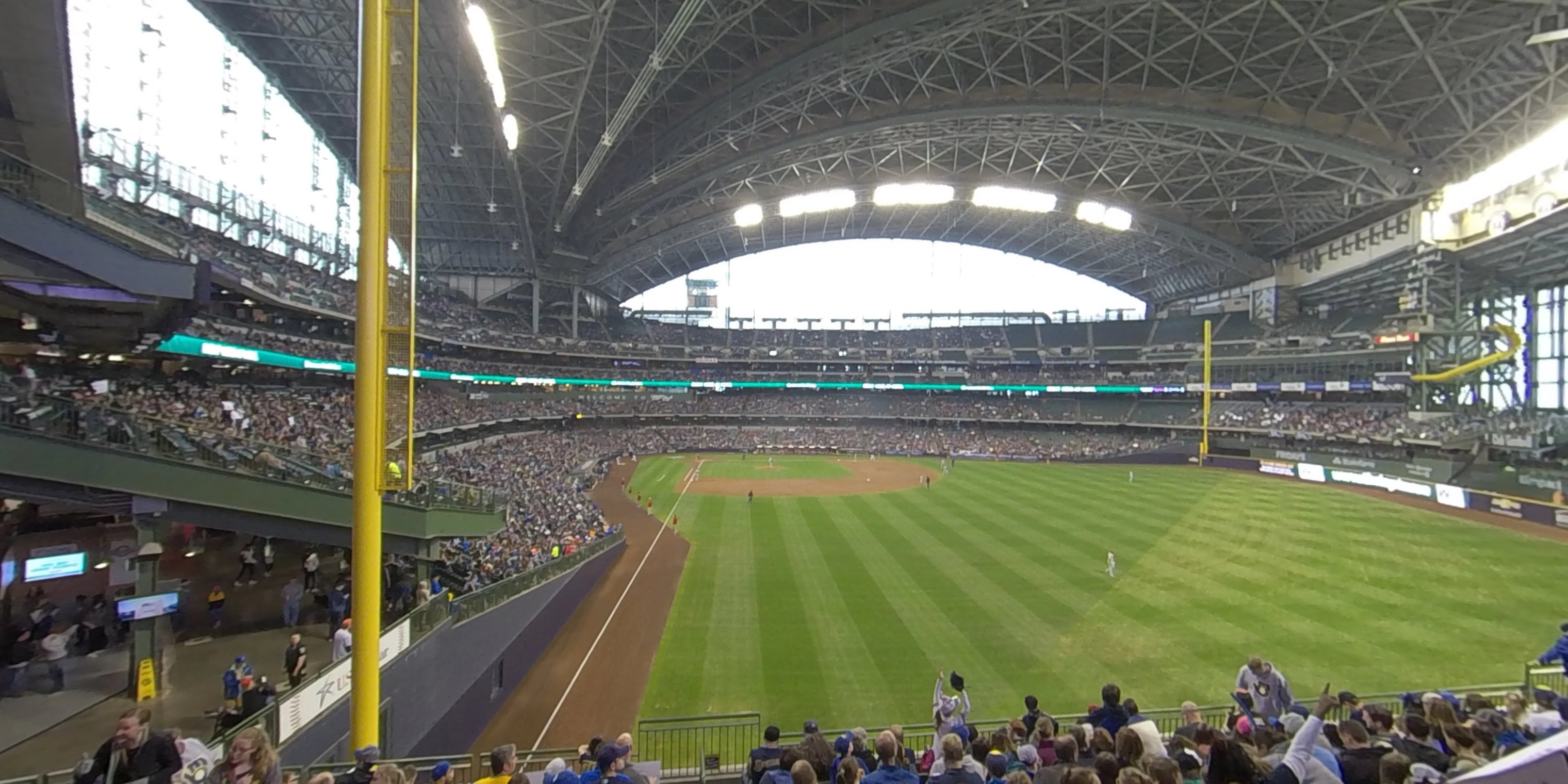 section 204 panoramic seat view  - american family field