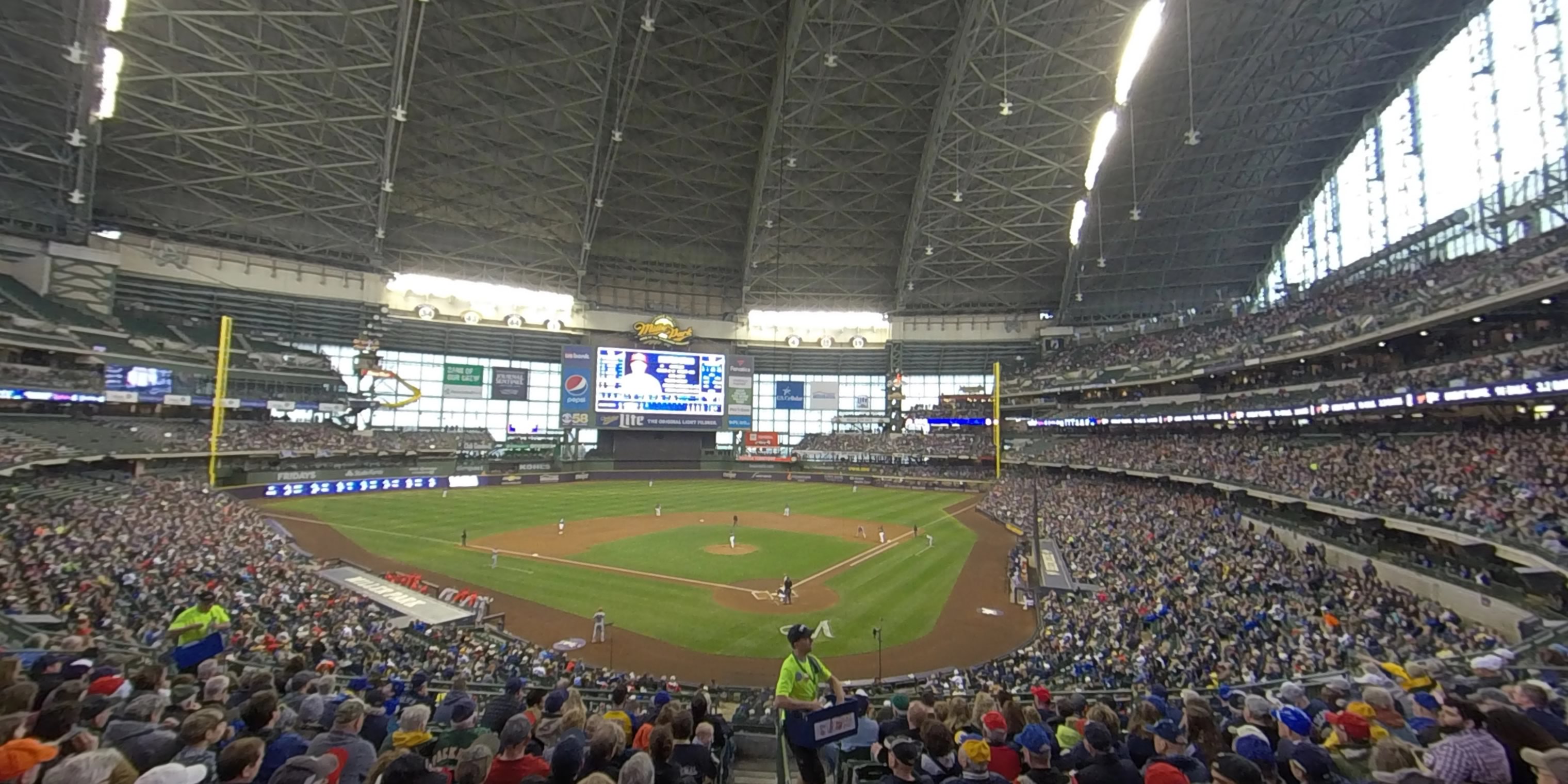 section 219 panoramic seat view  - american family field