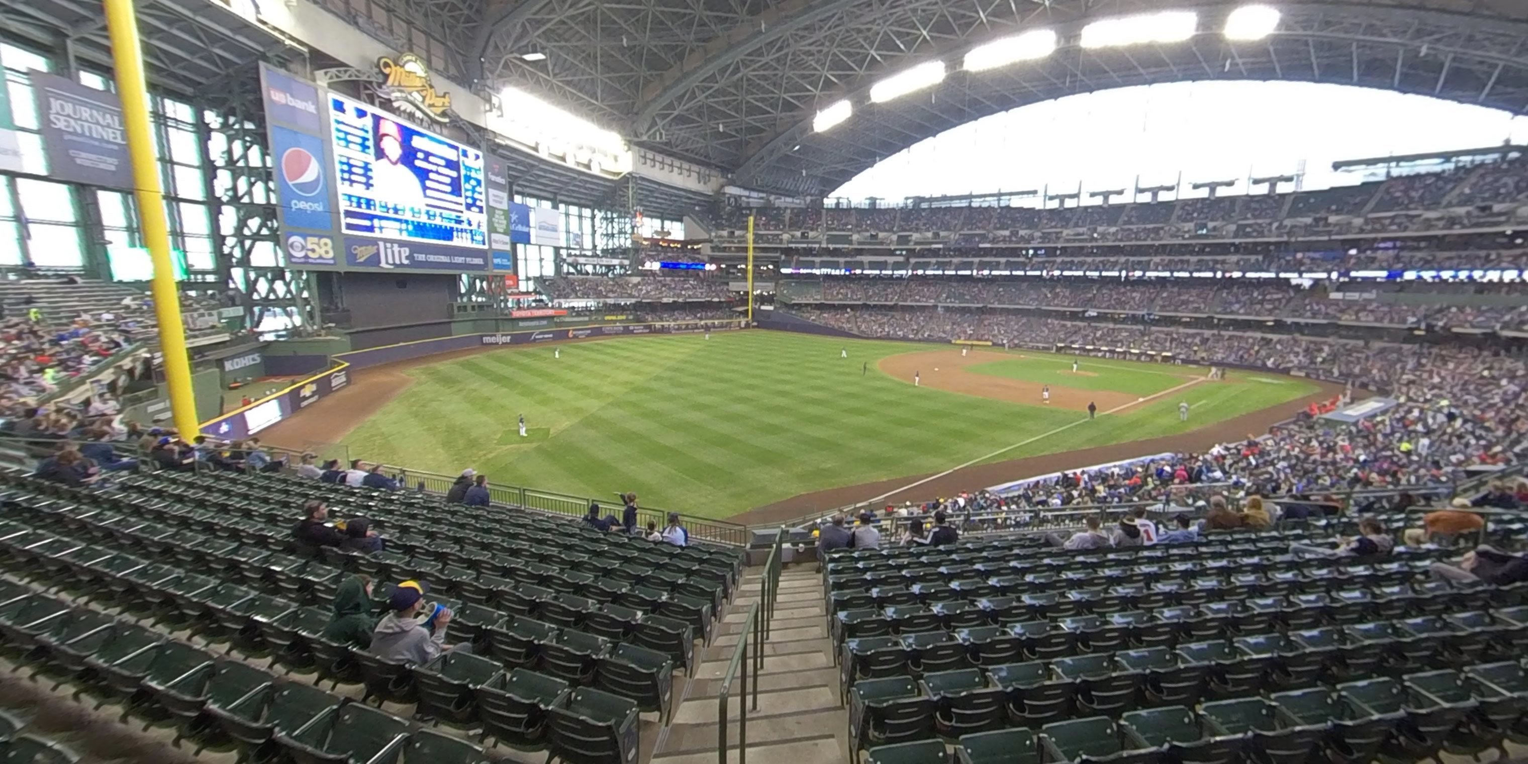 section 231 panoramic seat view  - american family field