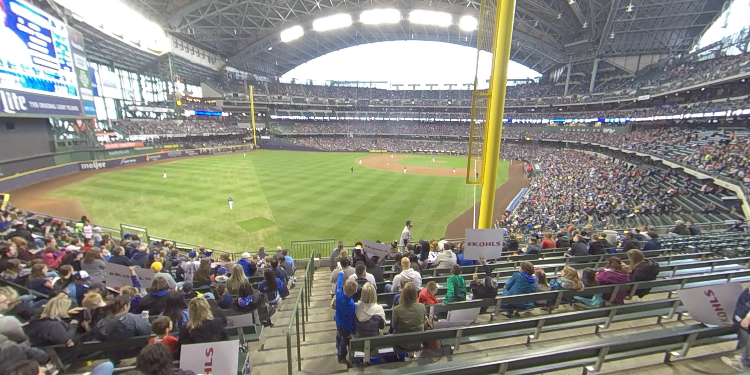 section 233 panoramic seat view  - american family field