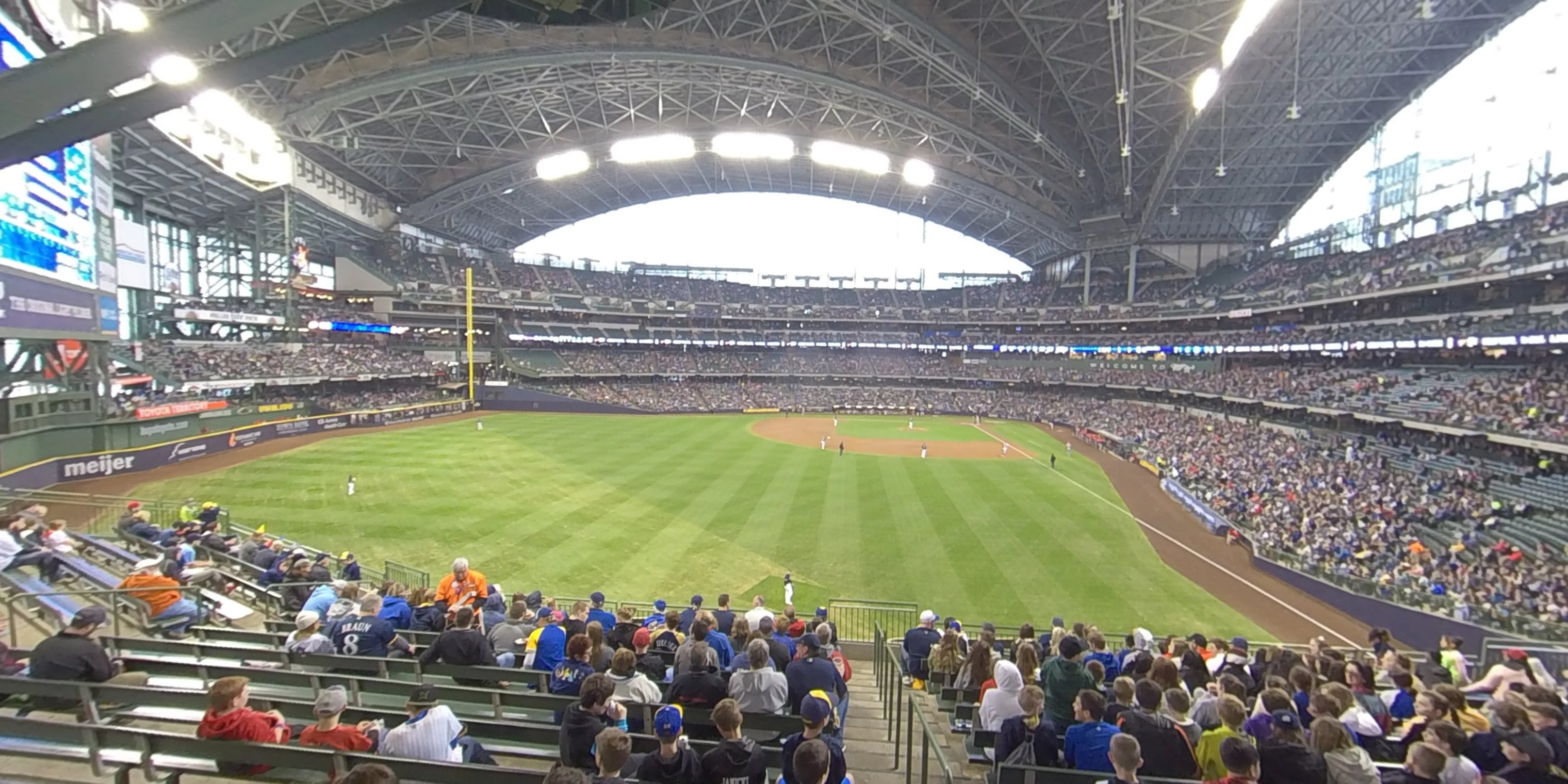 section 235 panoramic seat view  - american family field