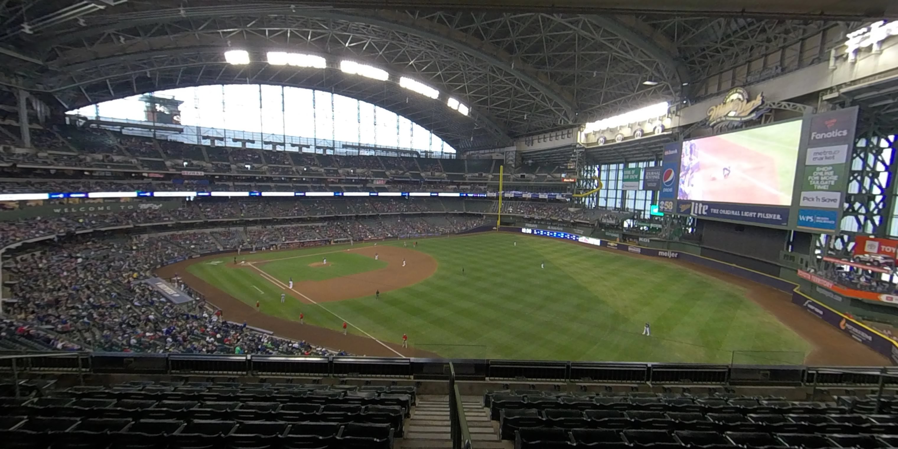 section 308 panoramic seat view  - american family field