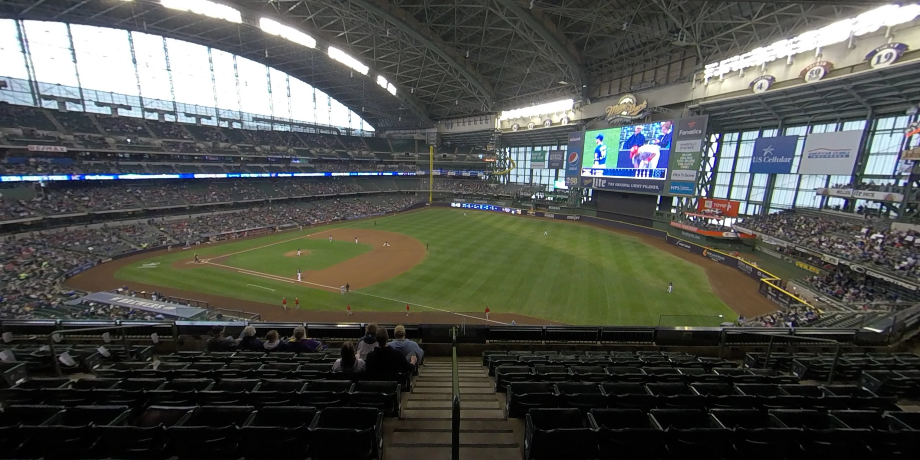 section 312 panoramic seat view  - american family field