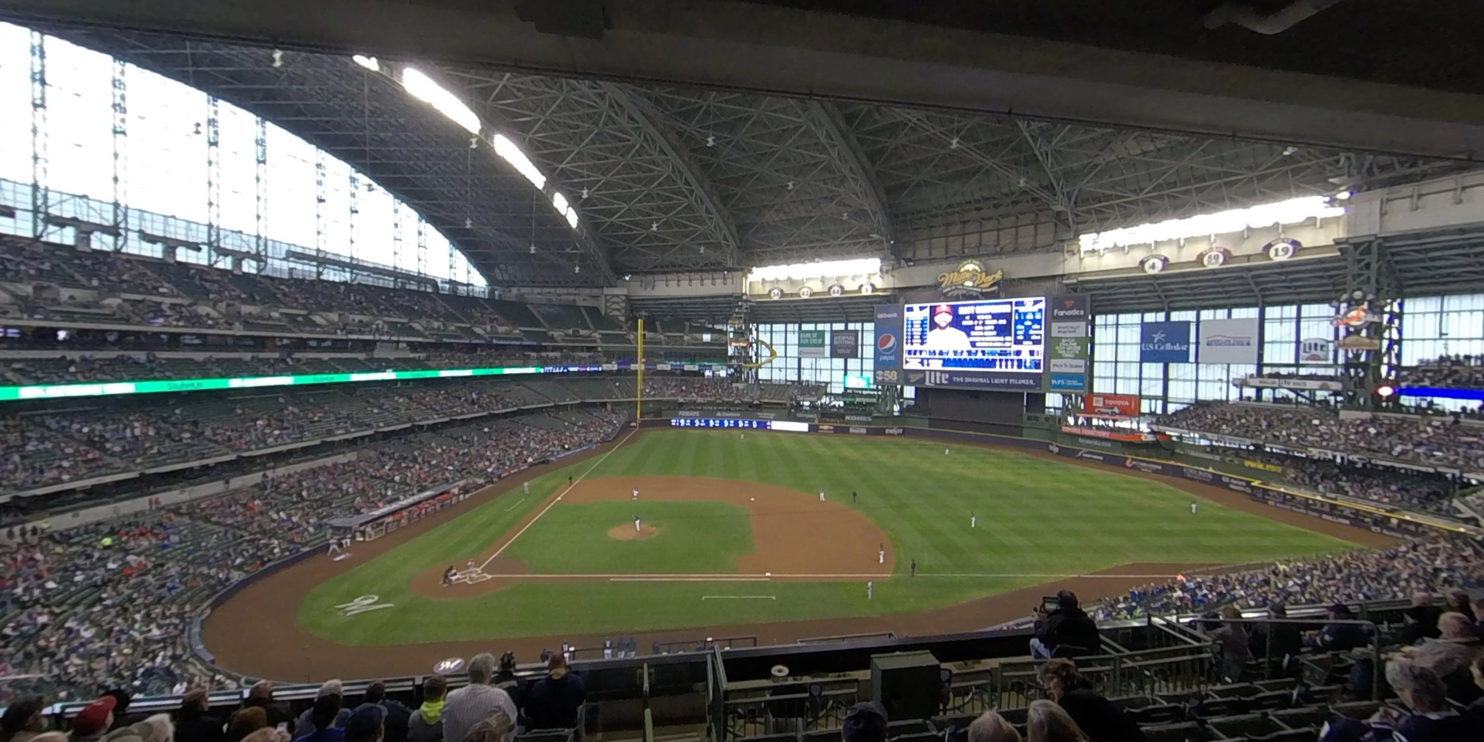 section 320 panoramic seat view  - american family field
