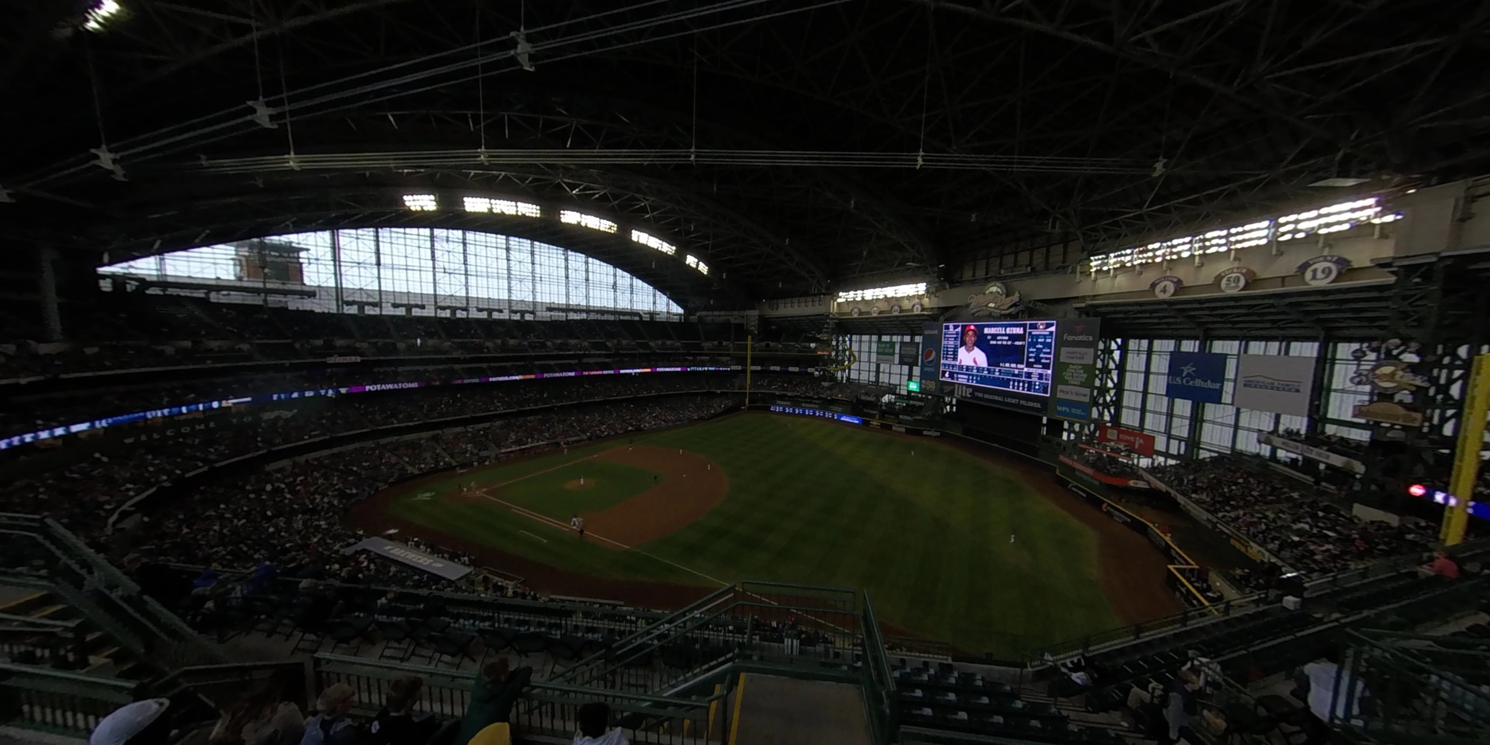 section 409 panoramic seat view  - american family field