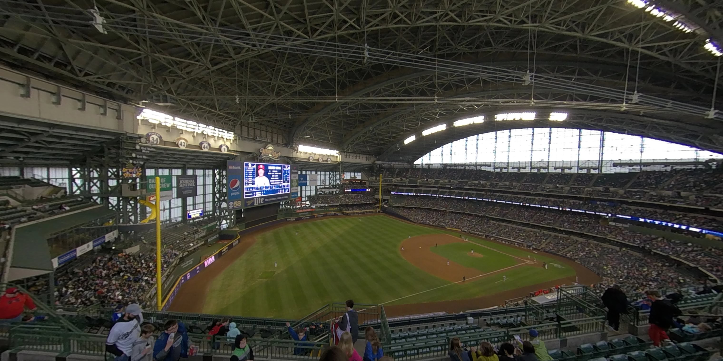 section 435 panoramic seat view  - american family field