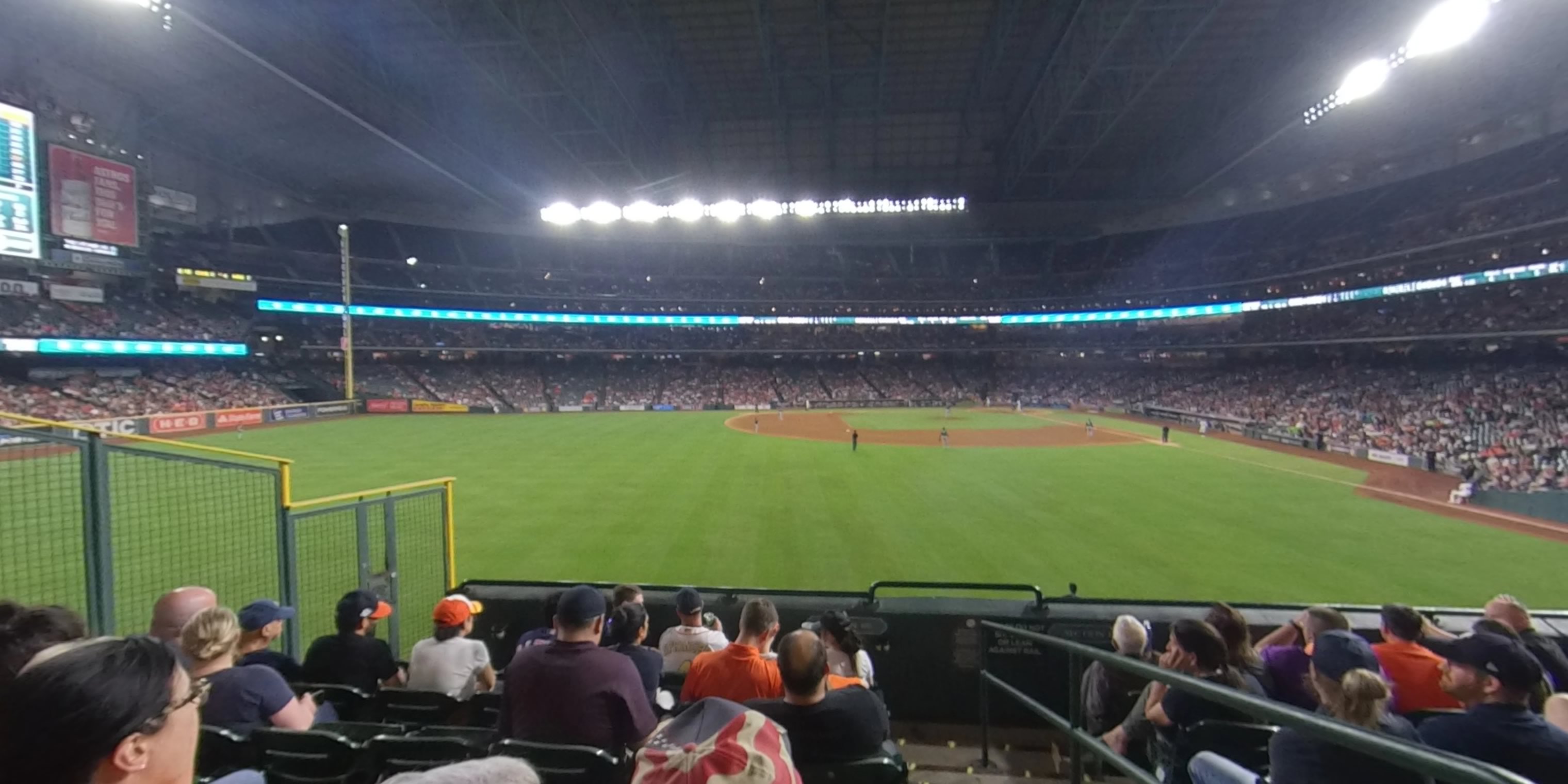 section 100 panoramic seat view  for baseball - daikin park