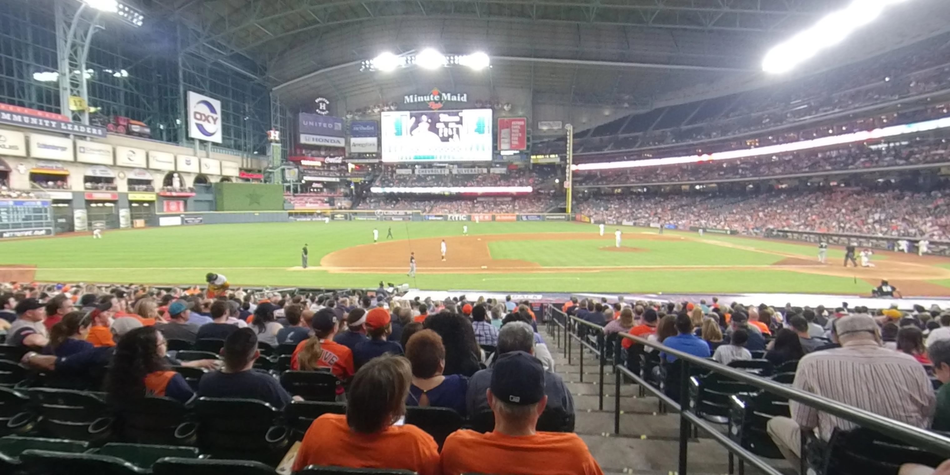 section 112 panoramic seat view  for baseball - minute maid park