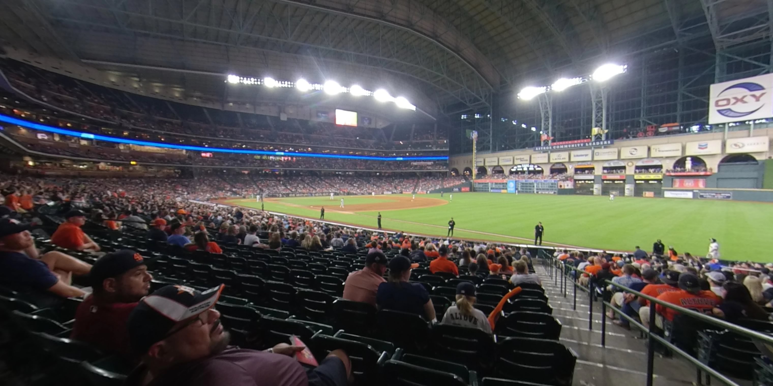section 131 panoramic seat view  for baseball - minute maid park