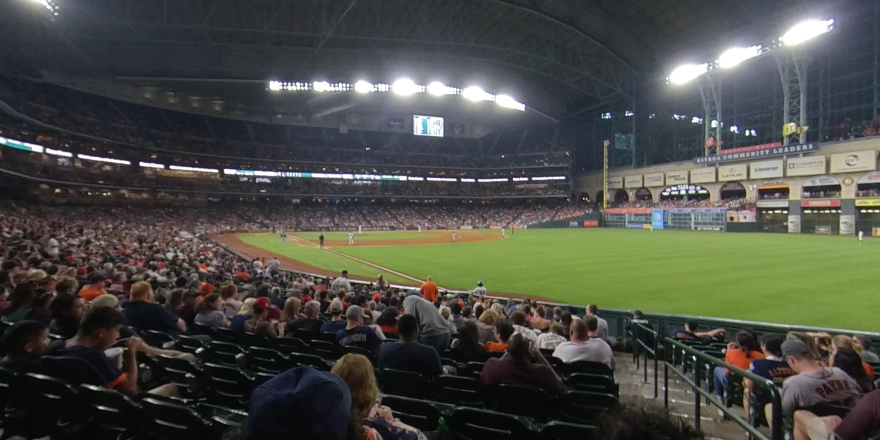 section 133 panoramic seat view  for baseball - minute maid park