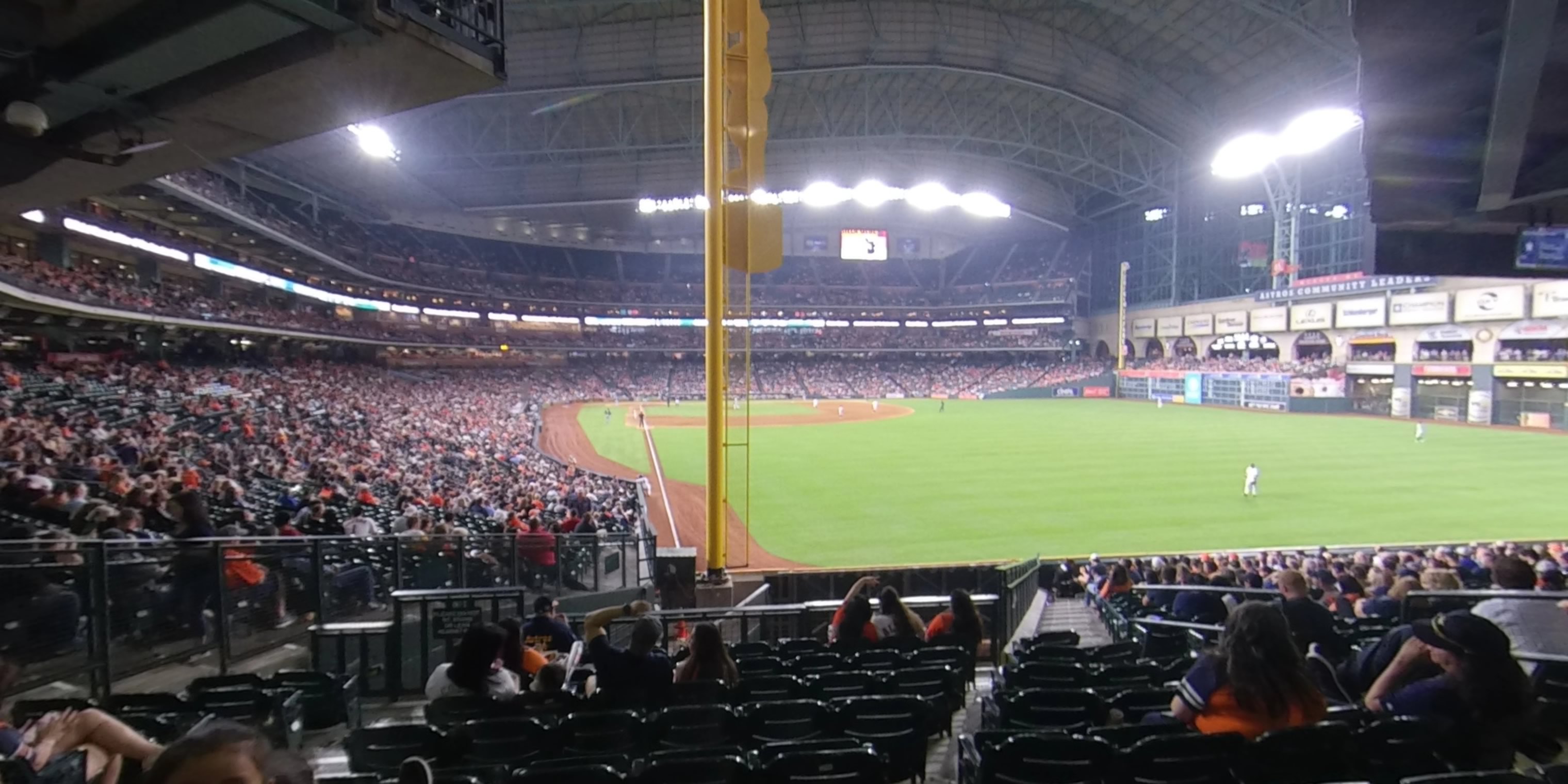 section 150 panoramic seat view  for baseball - minute maid park
