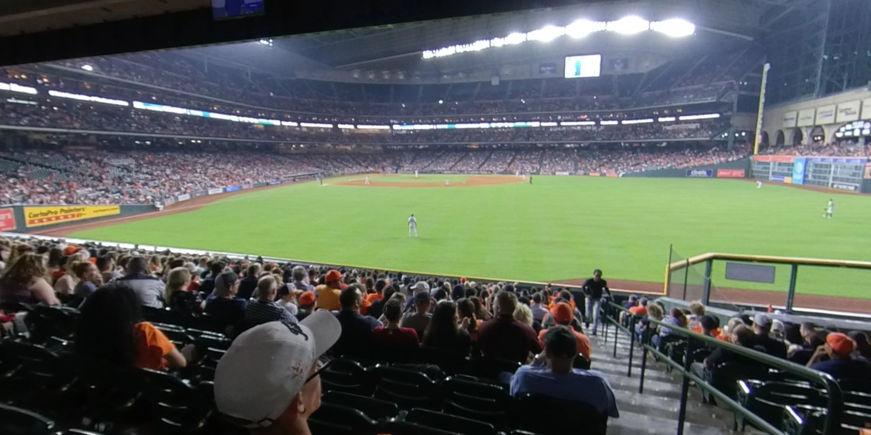 section 154 panoramic seat view  for baseball - minute maid park