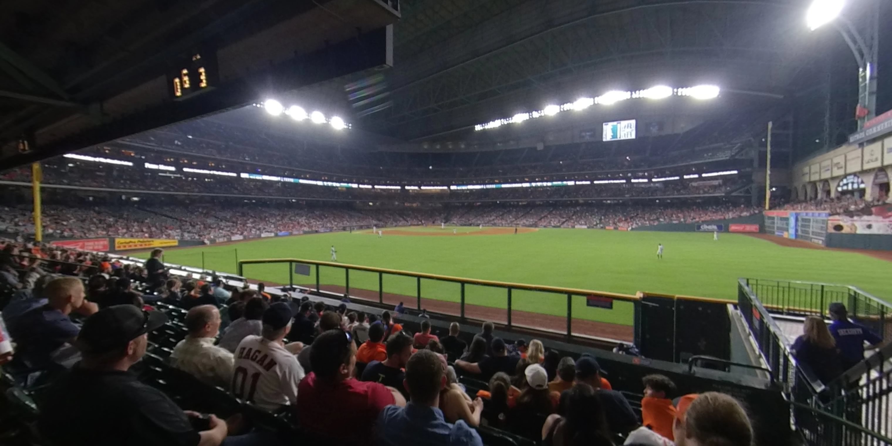 section 156 panoramic seat view  for baseball - minute maid park