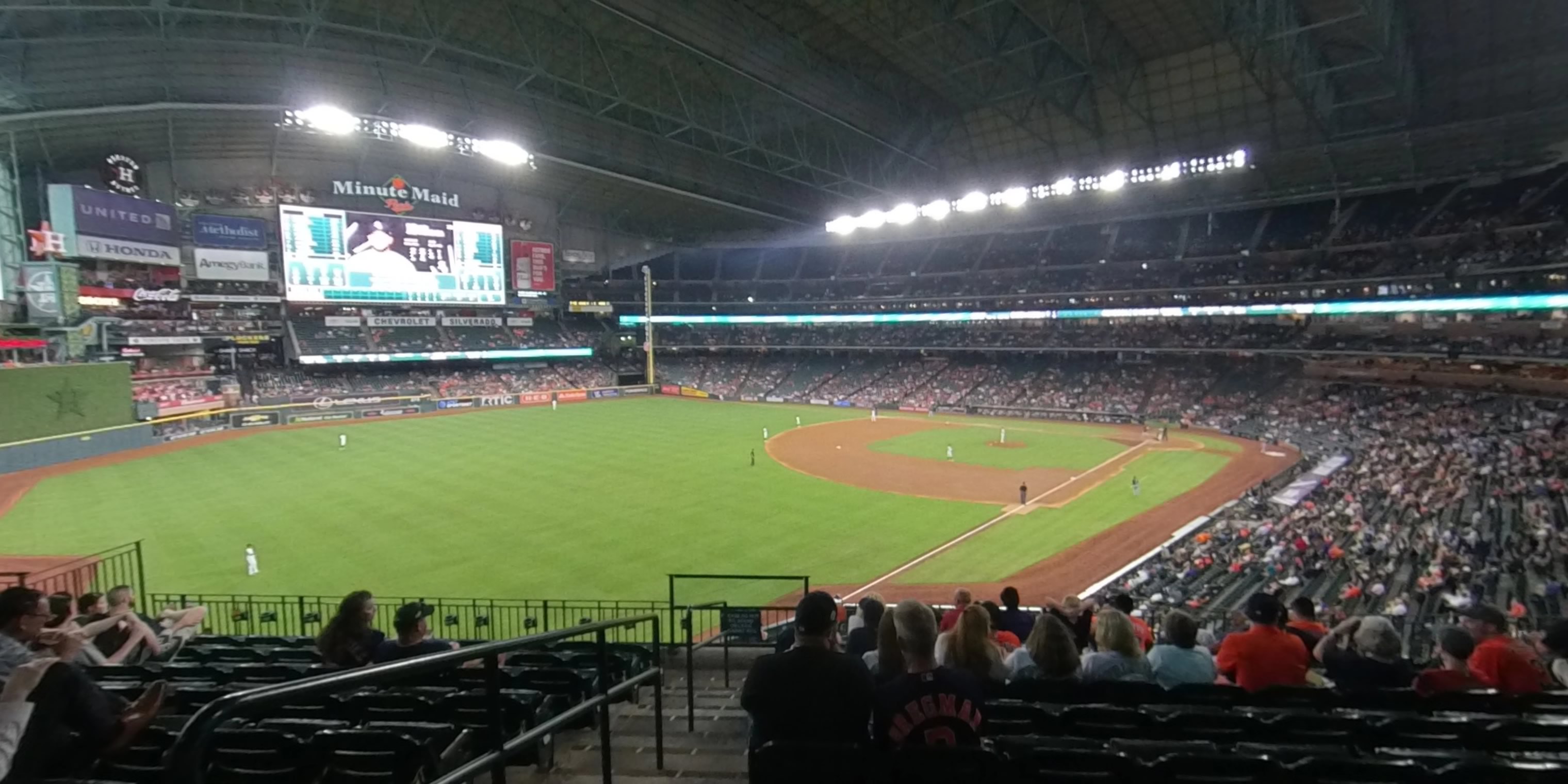 section 205 panoramic seat view  for baseball - minute maid park