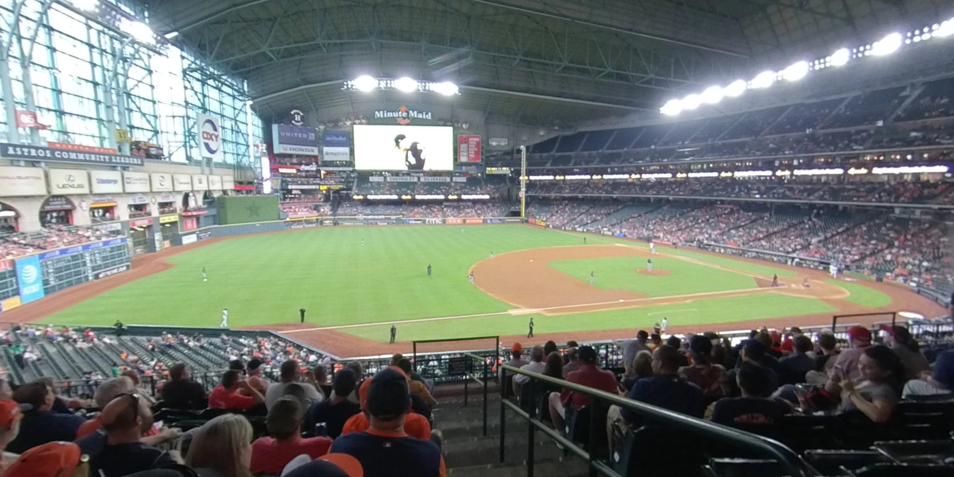 section 209 panoramic seat view  for baseball - minute maid park