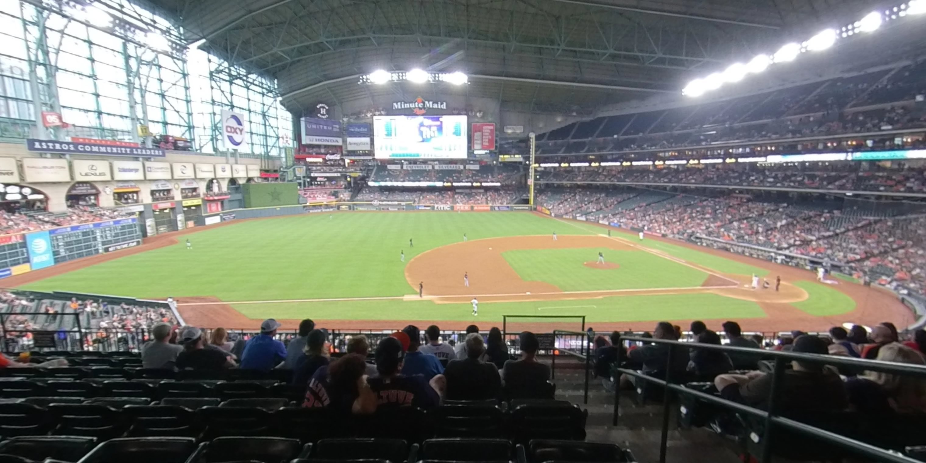 section 211 panoramic seat view  for baseball - minute maid park