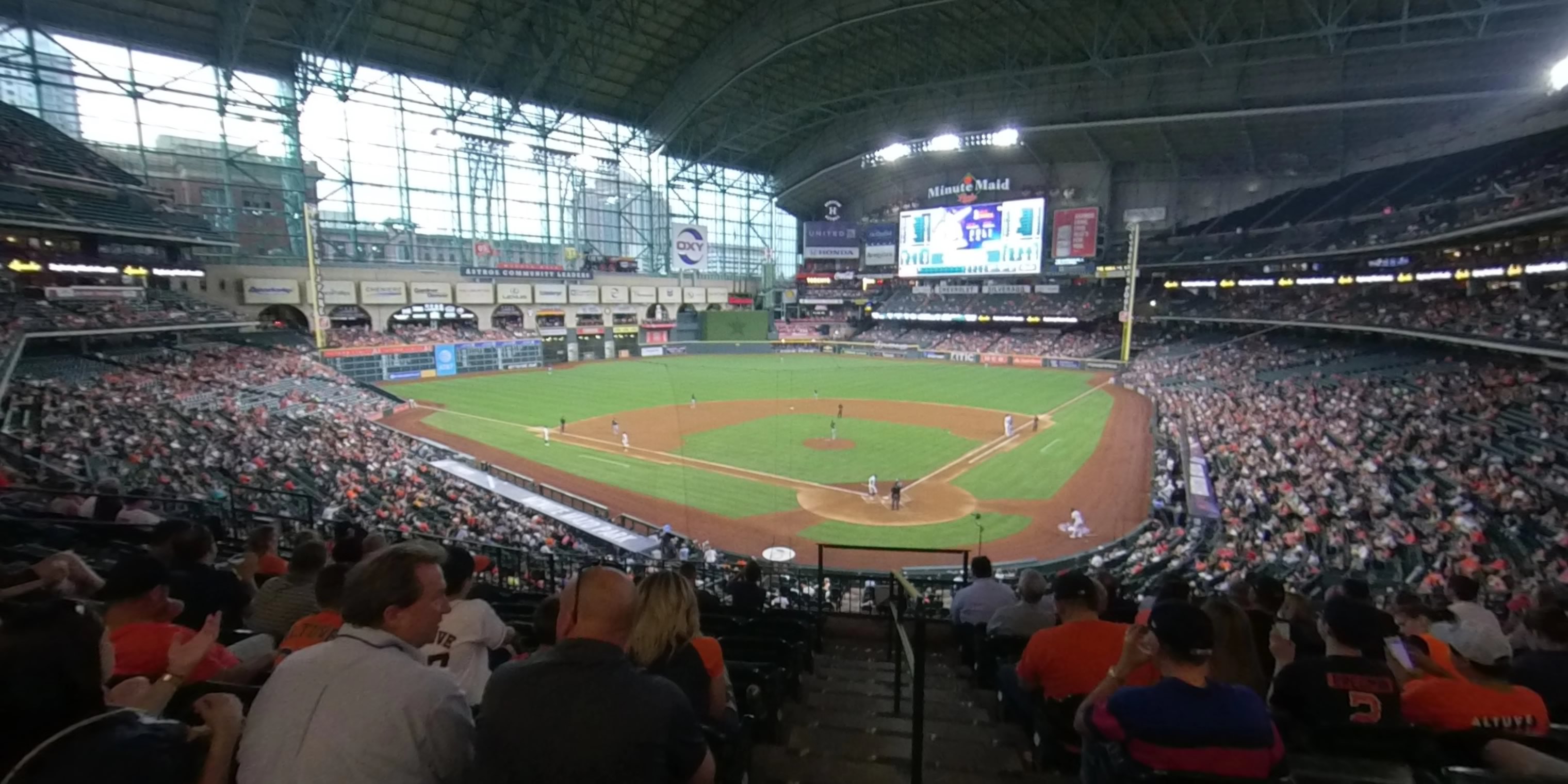 section 217 panoramic seat view  for baseball - minute maid park