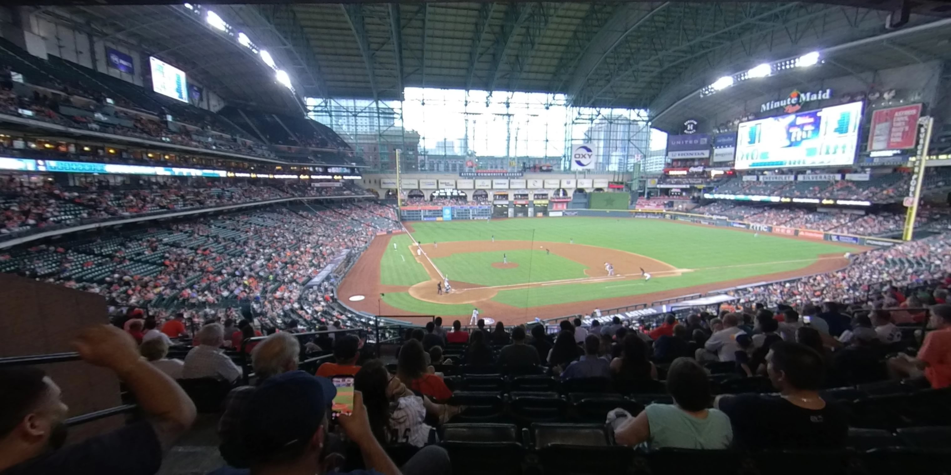 section 221 panoramic seat view  for baseball - minute maid park