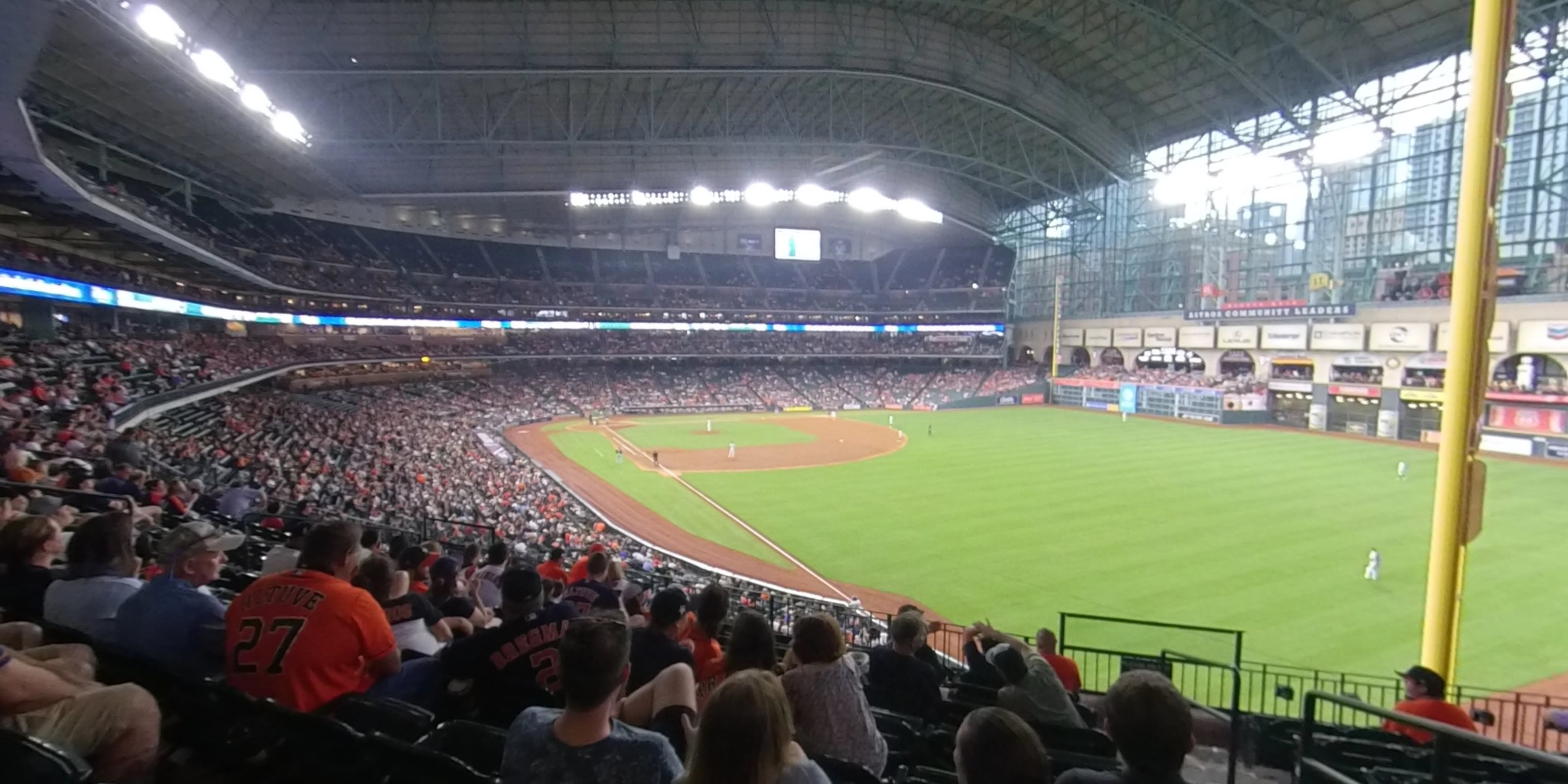 section 233 panoramic seat view  for baseball - minute maid park
