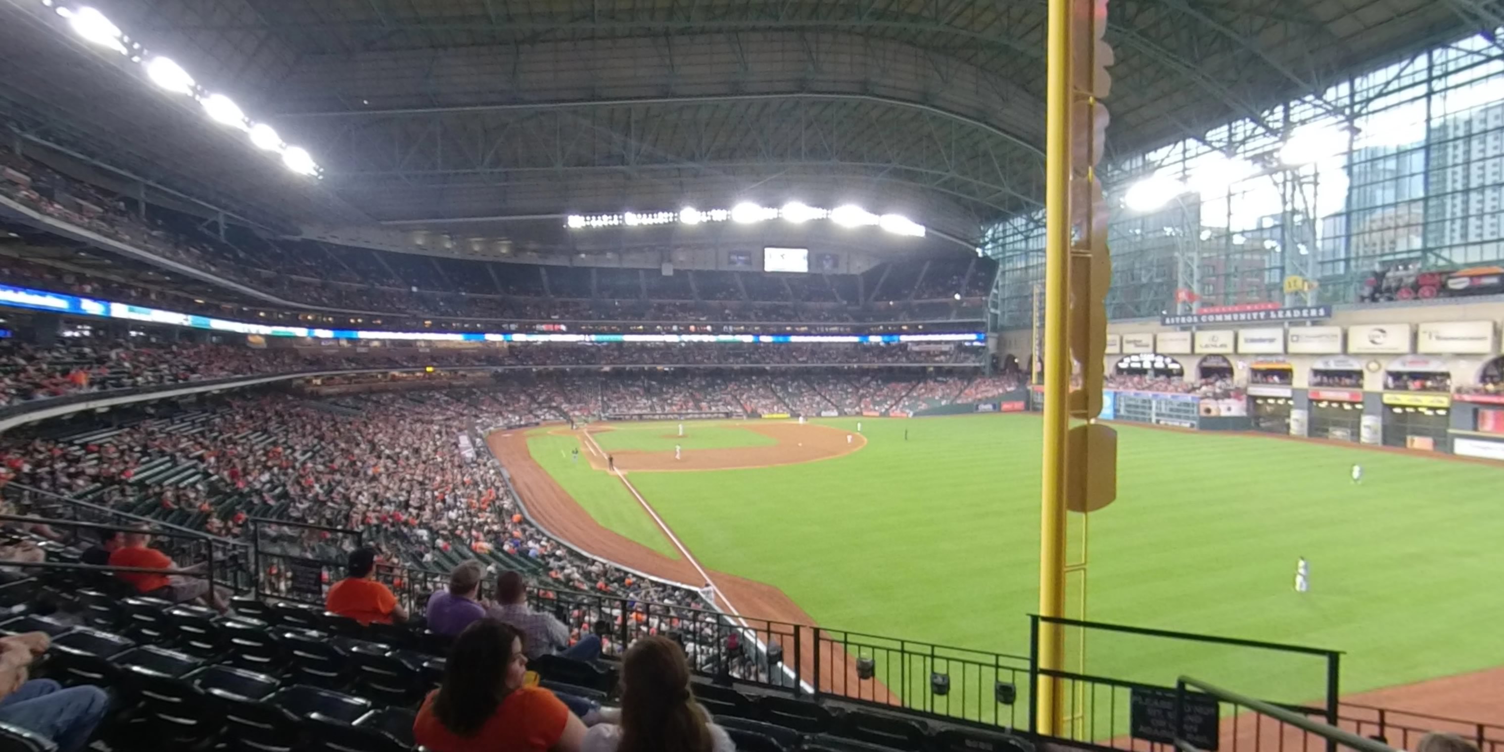 section 235 panoramic seat view  for baseball - minute maid park