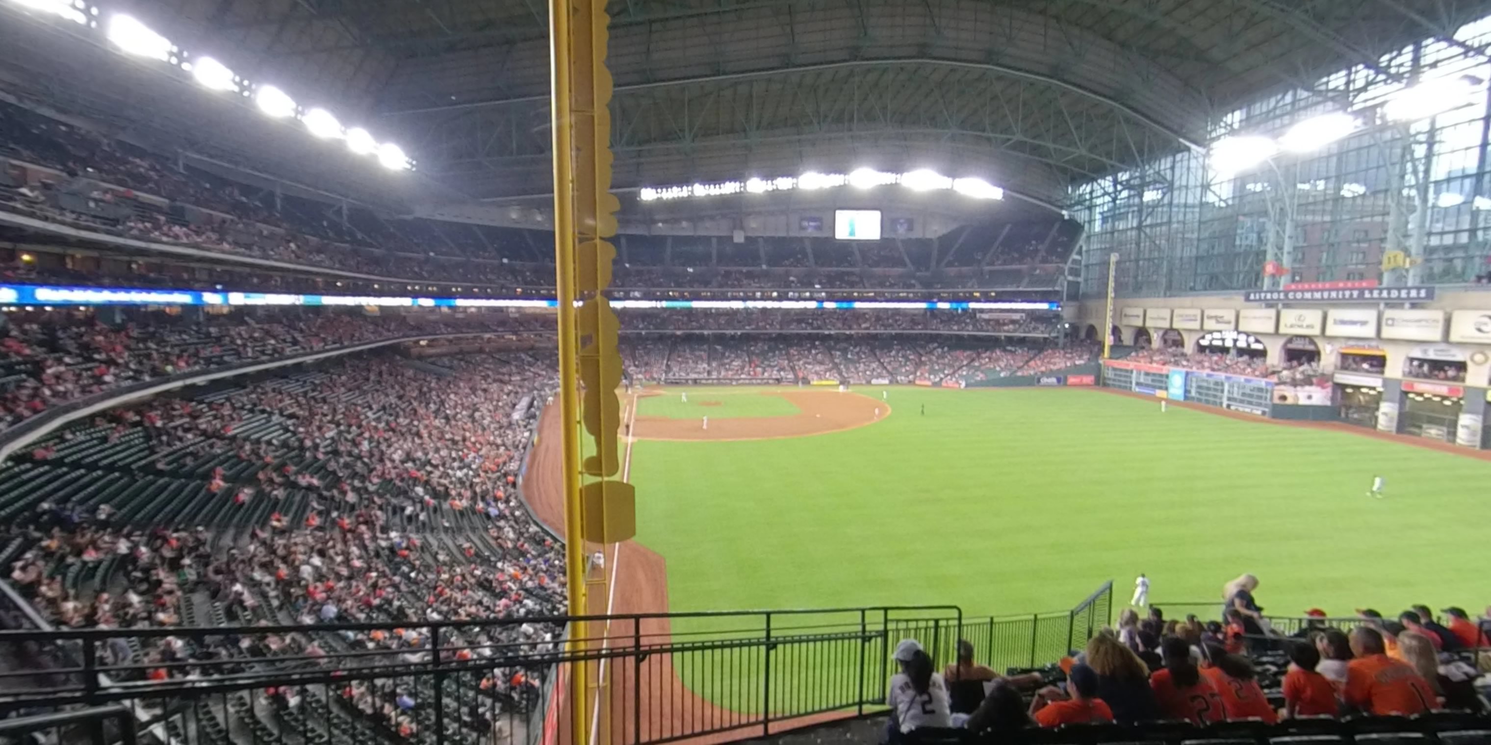 section 250 panoramic seat view  for baseball - minute maid park