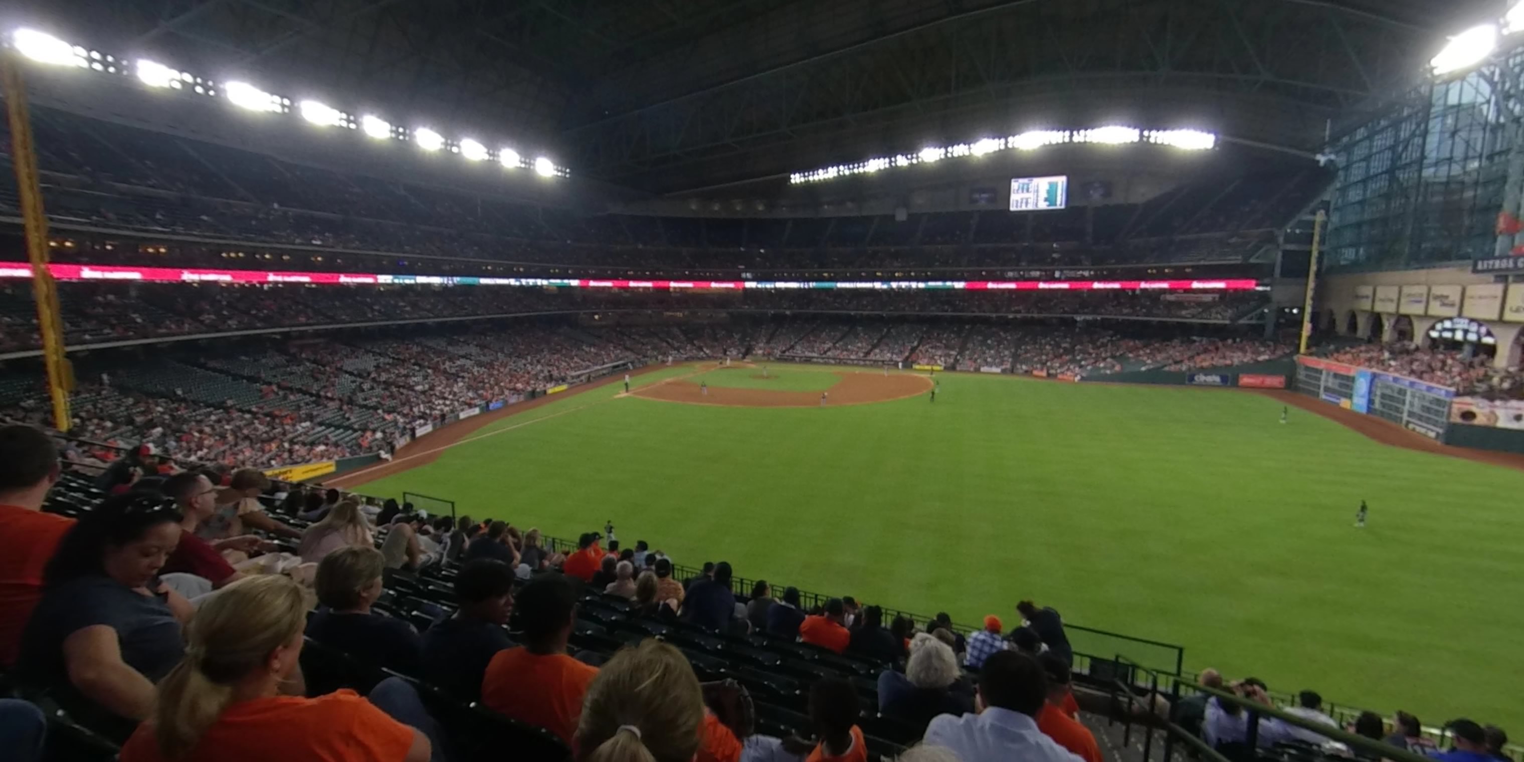 section 254 panoramic seat view  for baseball - minute maid park