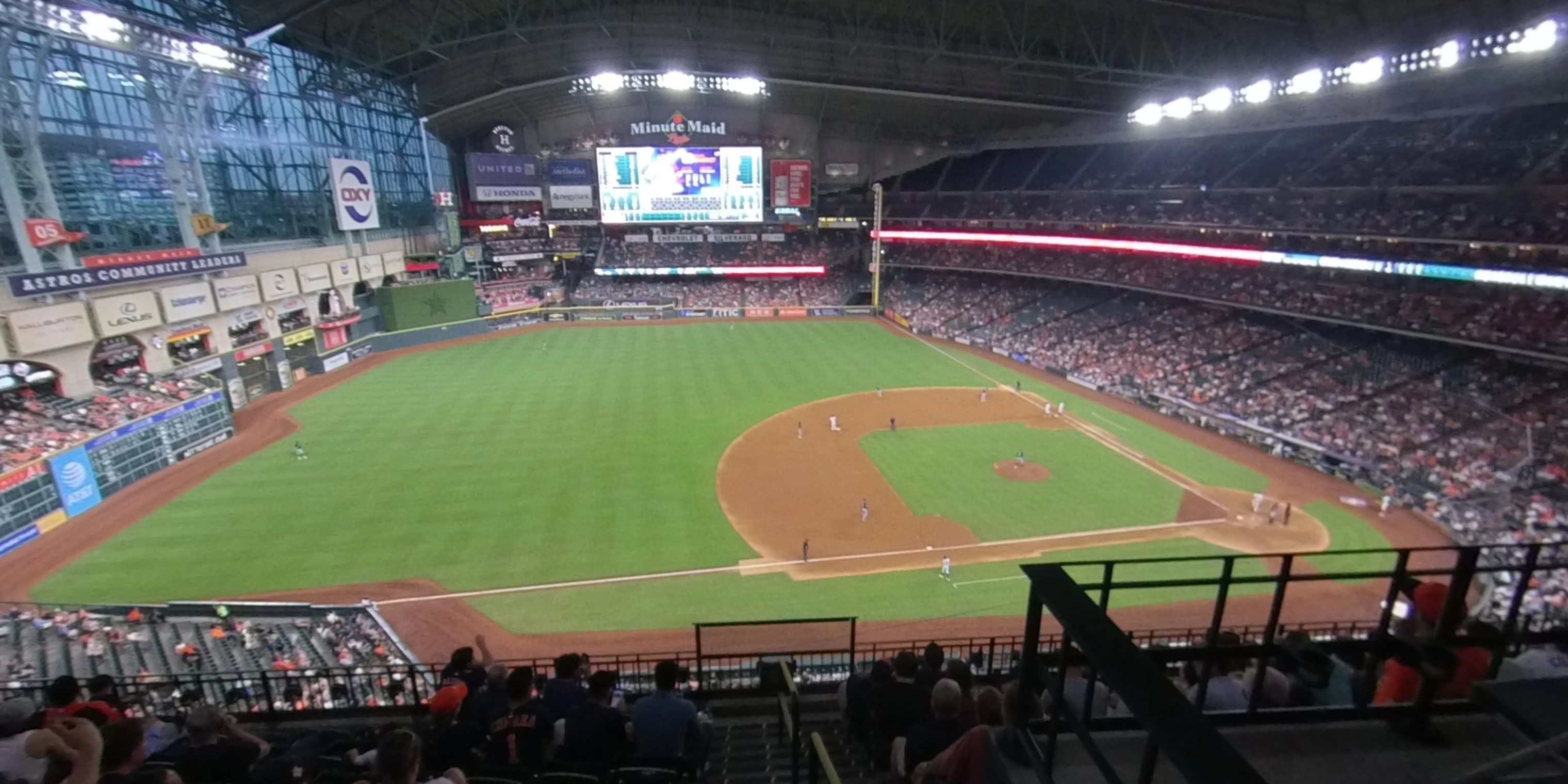 section 310 panoramic seat view  for baseball - minute maid park