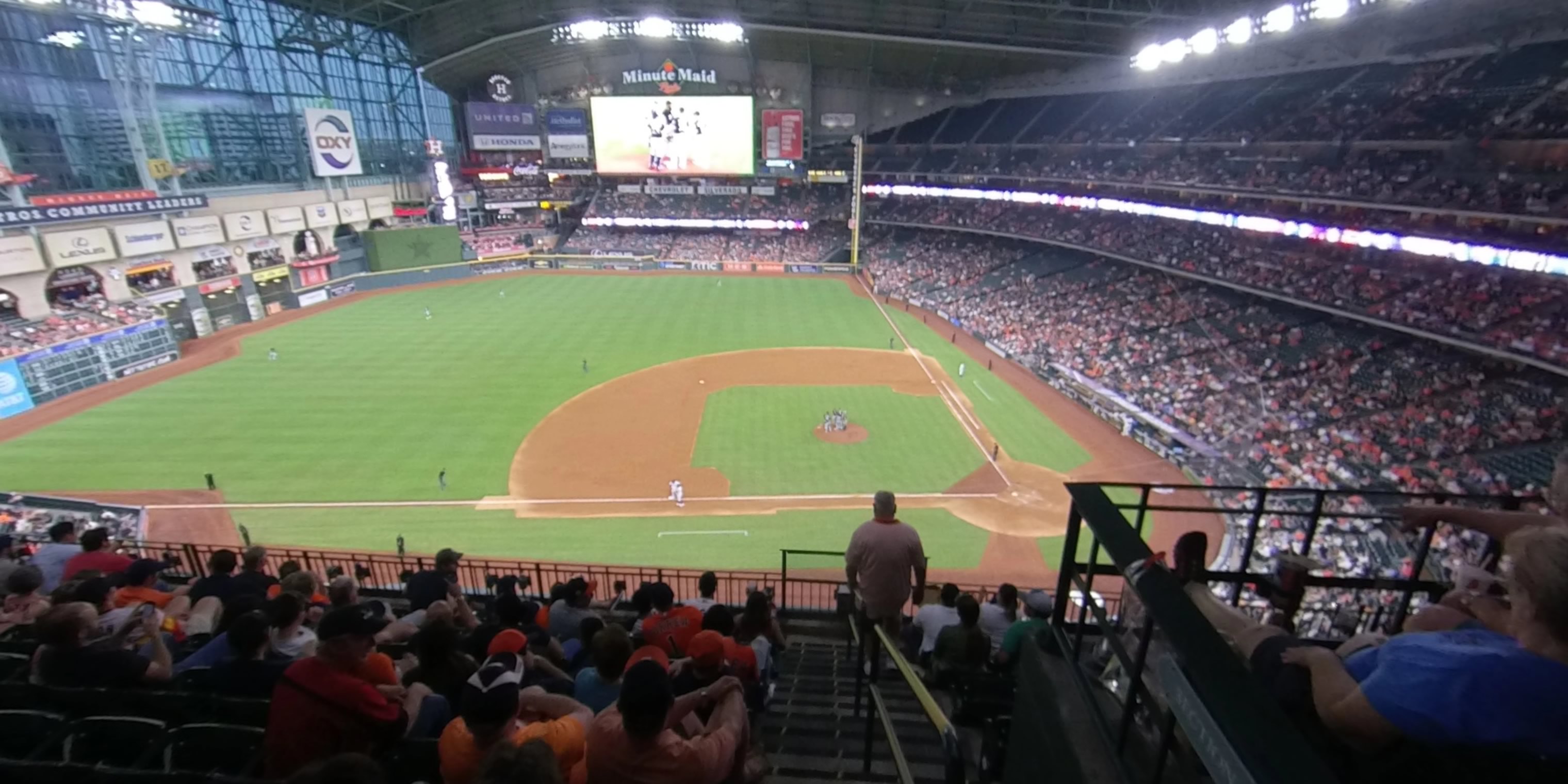 section 313 panoramic seat view  for baseball - minute maid park