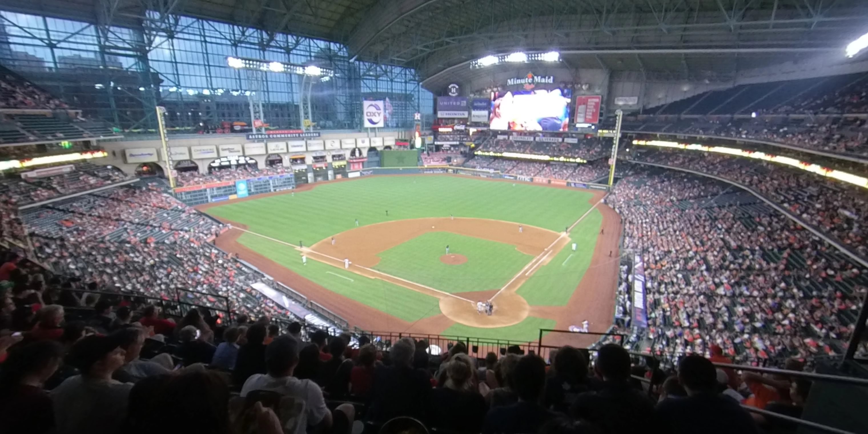 section 317 panoramic seat view  for baseball - minute maid park