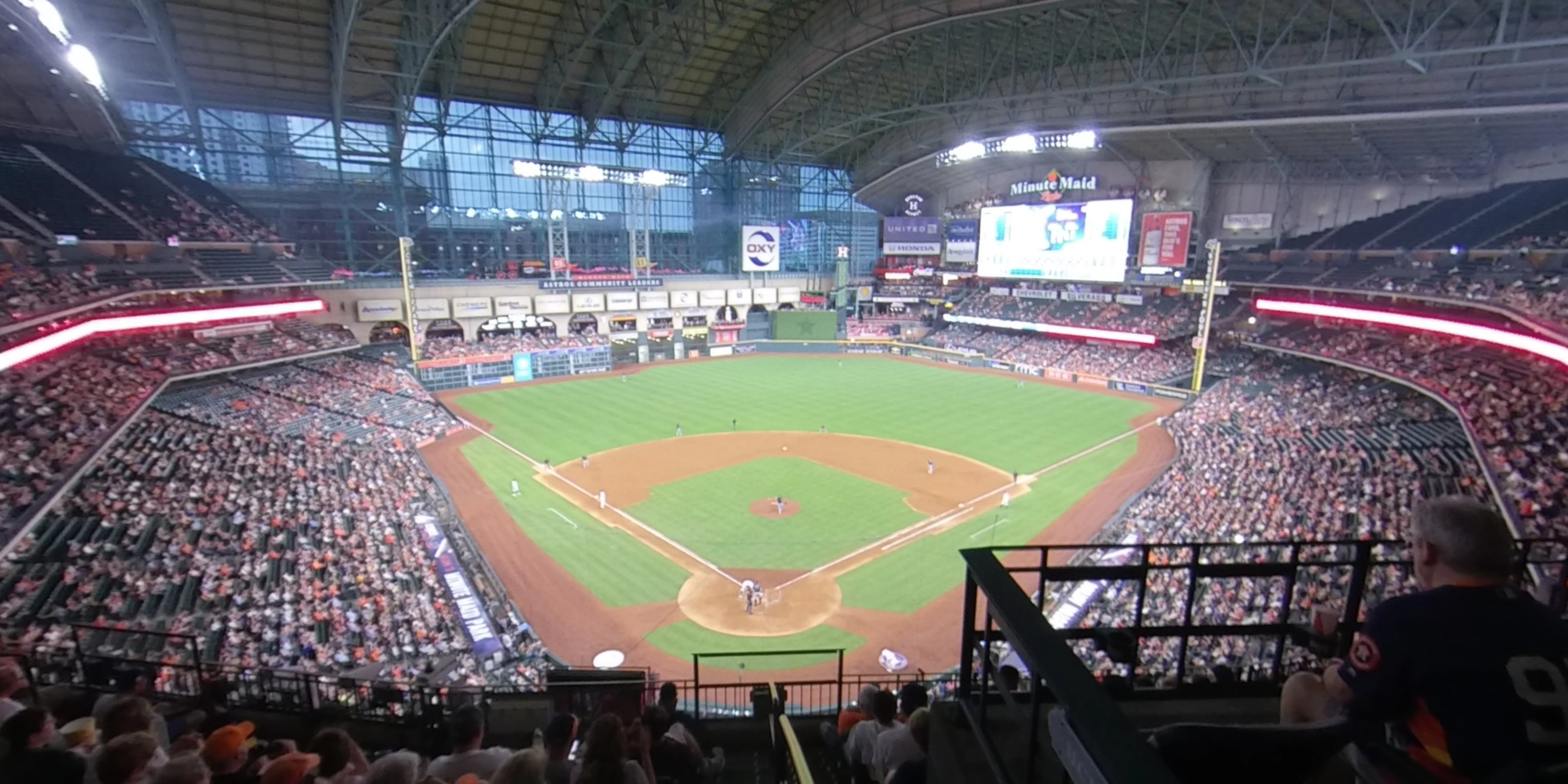 section 319 panoramic seat view  for baseball - minute maid park
