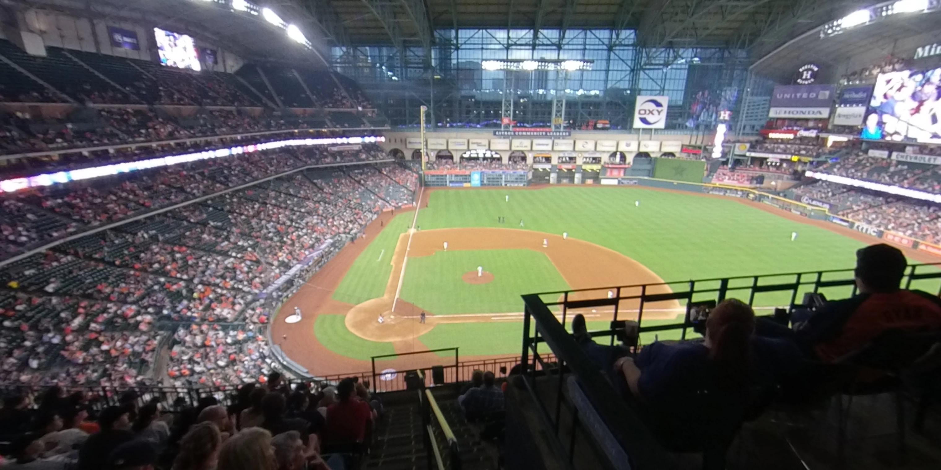 section 323 panoramic seat view  for baseball - minute maid park