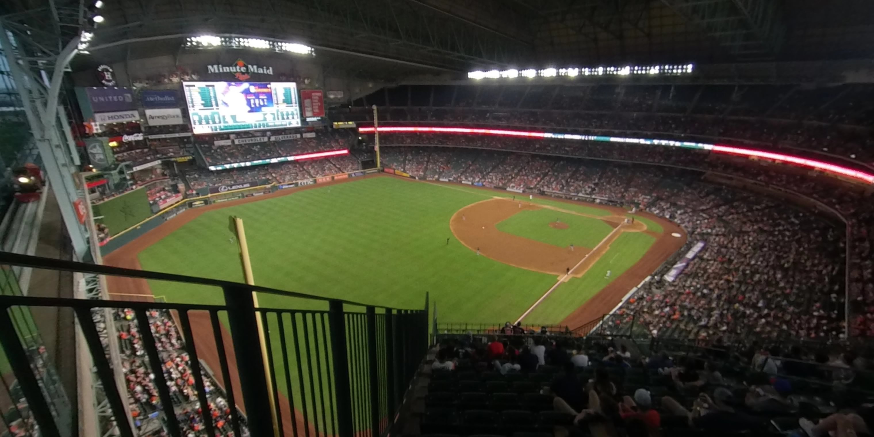 section 405 panoramic seat view  for baseball - minute maid park