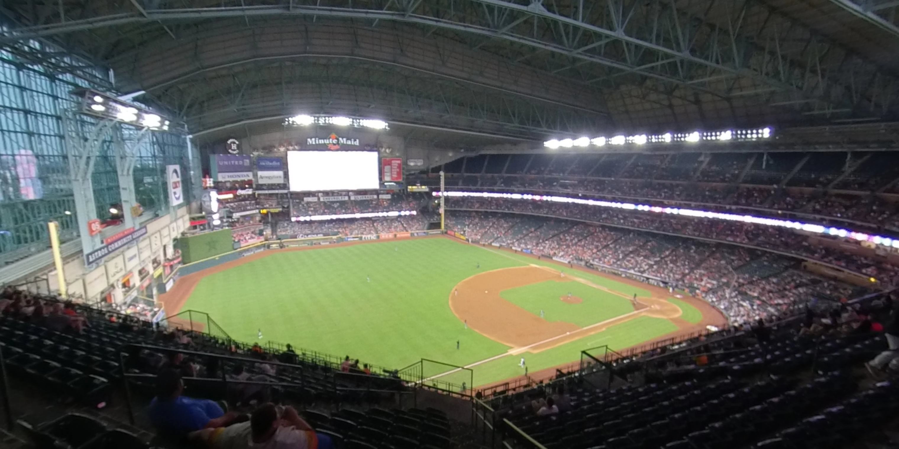 section 407 panoramic seat view  for baseball - minute maid park