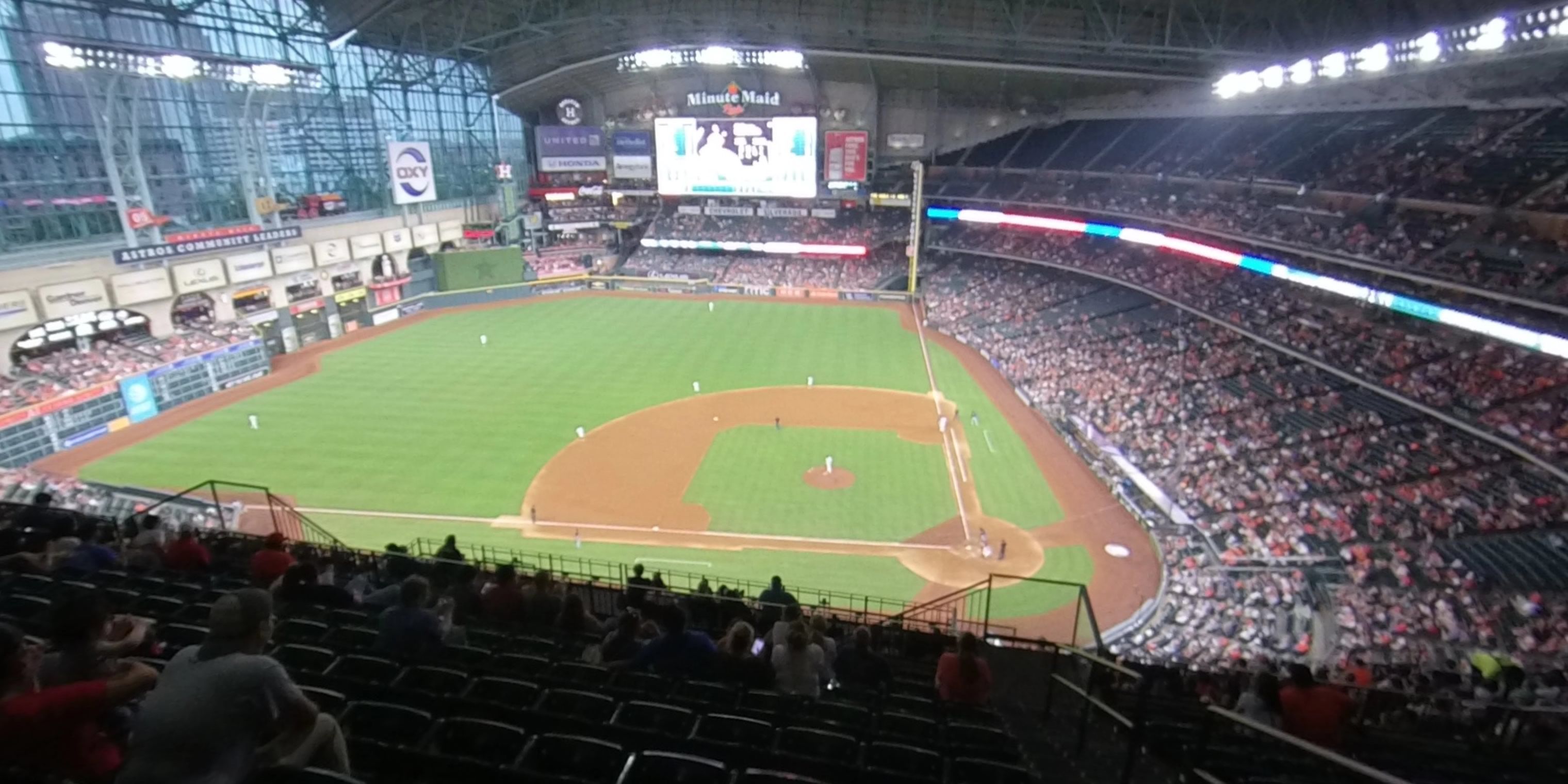 section 414 panoramic seat view  for baseball - minute maid park