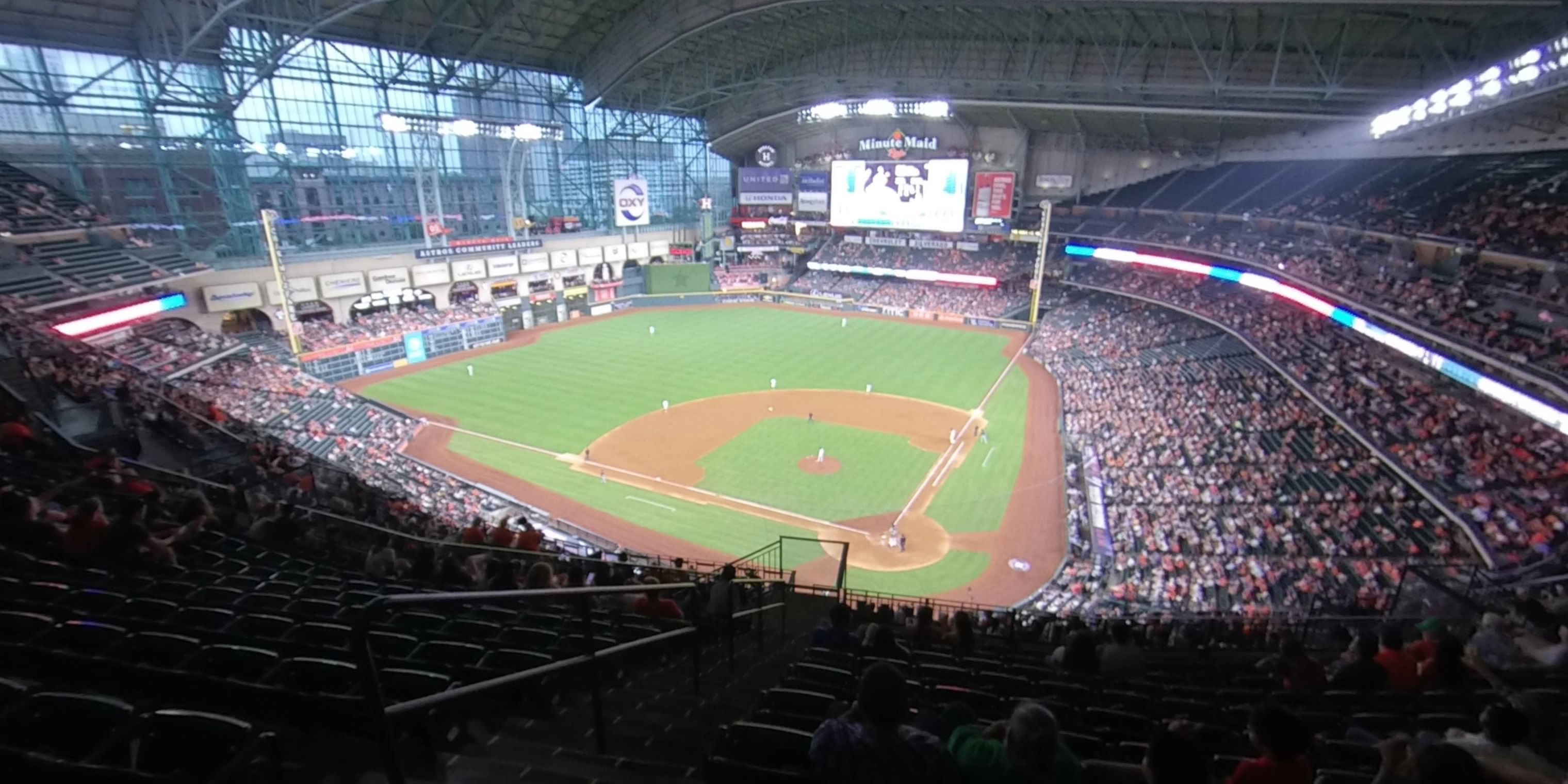 section 416 panoramic seat view  for baseball - minute maid park