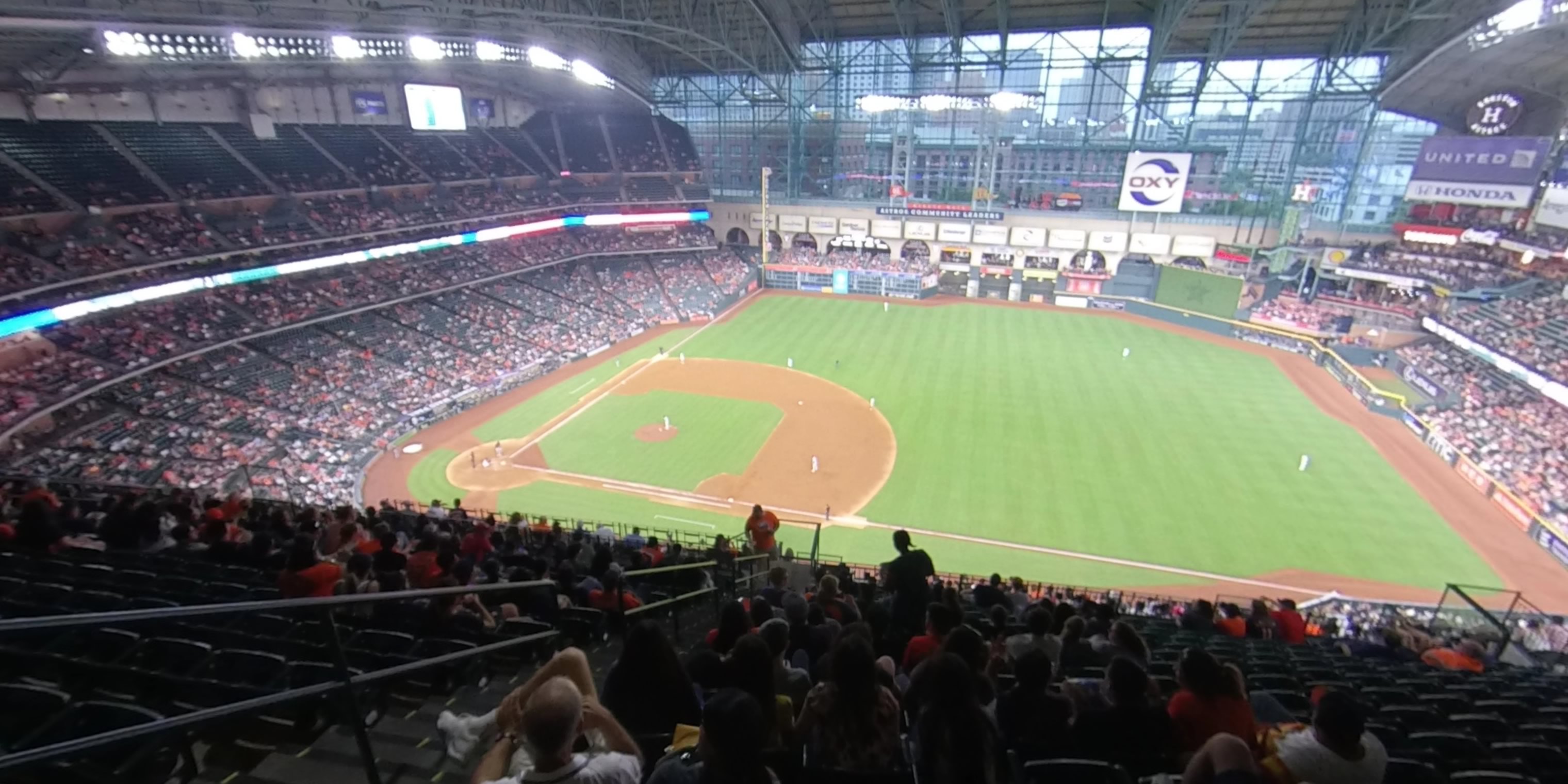 section 425 panoramic seat view  for baseball - minute maid park