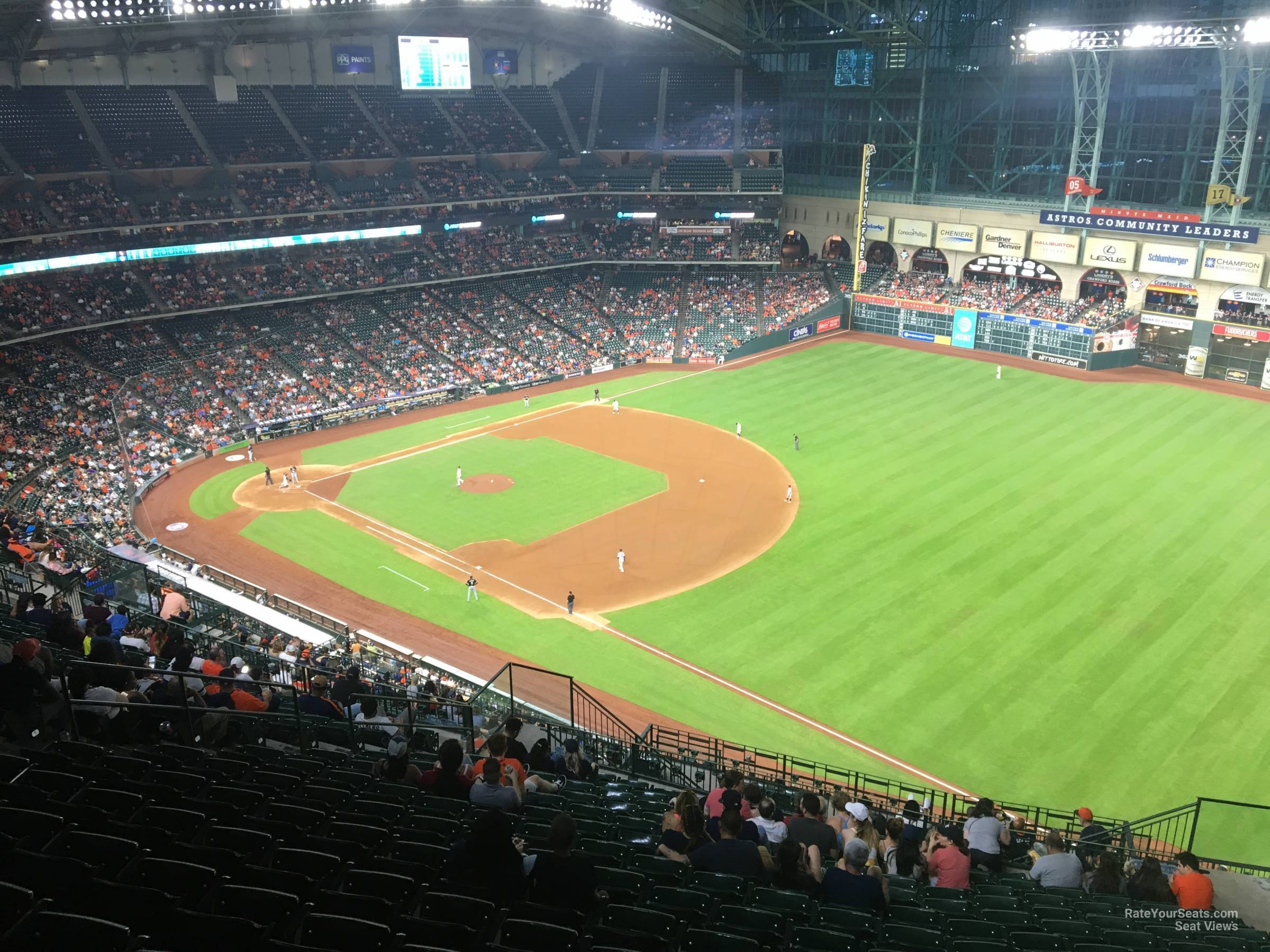 section 431, row 15 seat view  for baseball - minute maid park