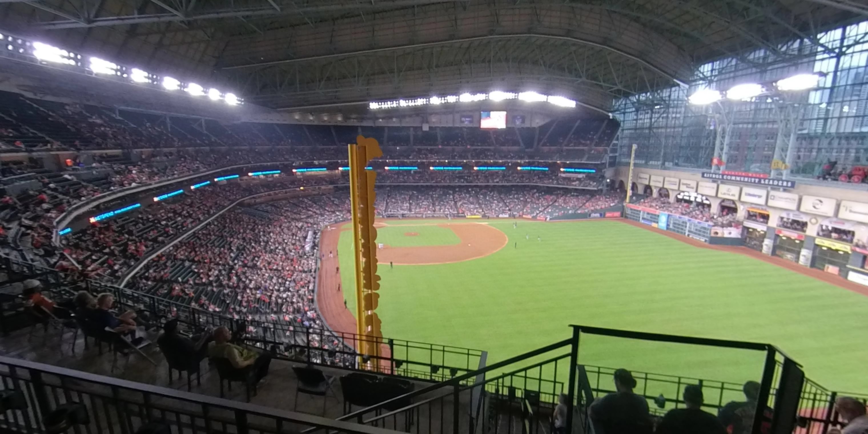 section 437 panoramic seat view  for baseball - minute maid park