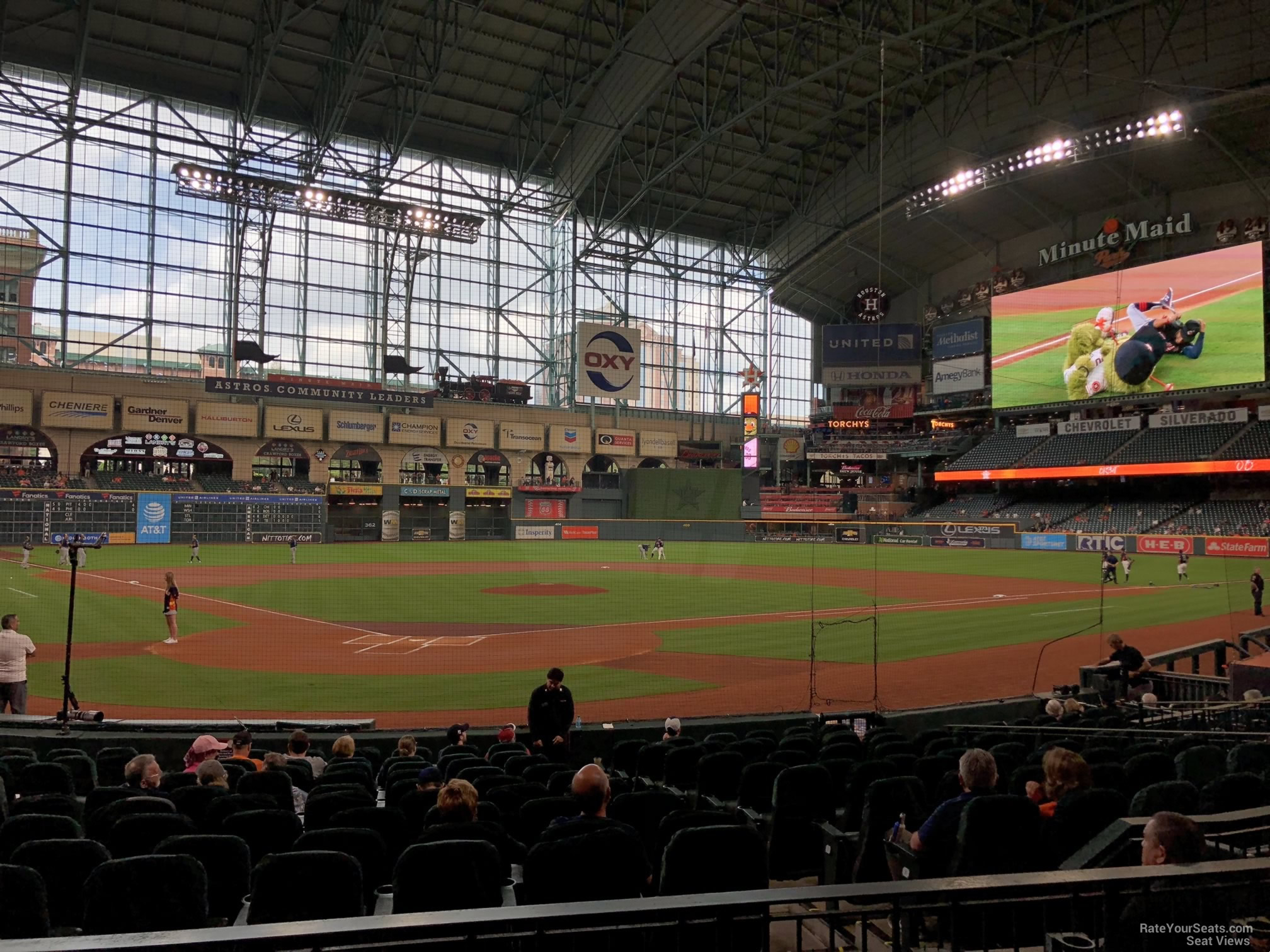 Minute Maid Park Right Field, View of Minute Maid scoreboar…