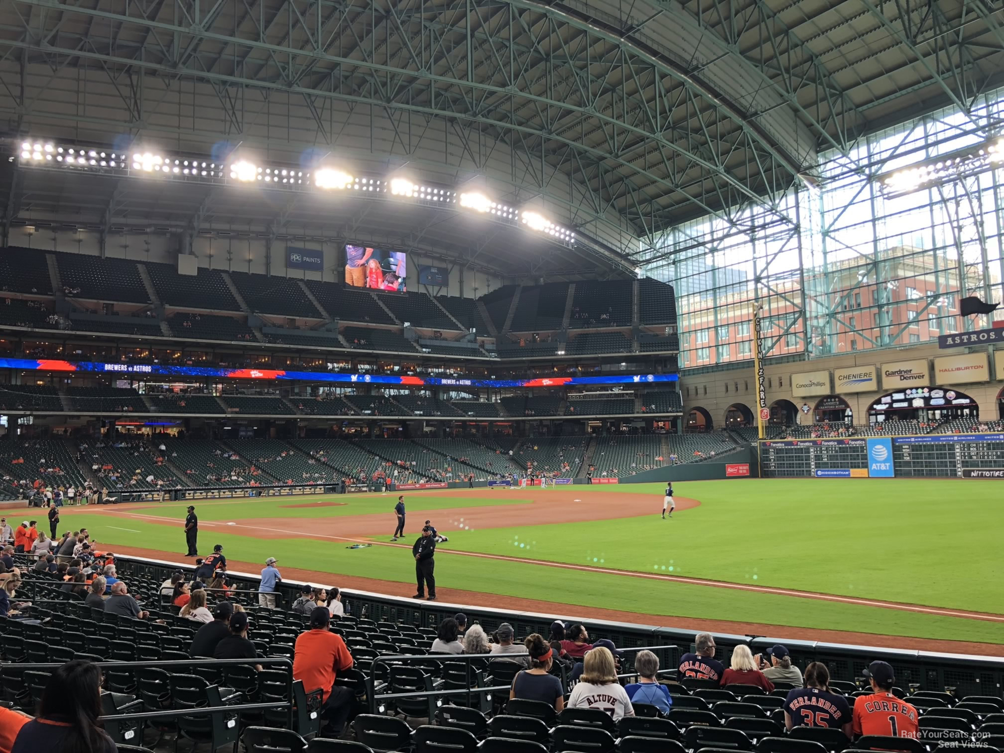 section 131, row 15 seat view  for baseball - minute maid park