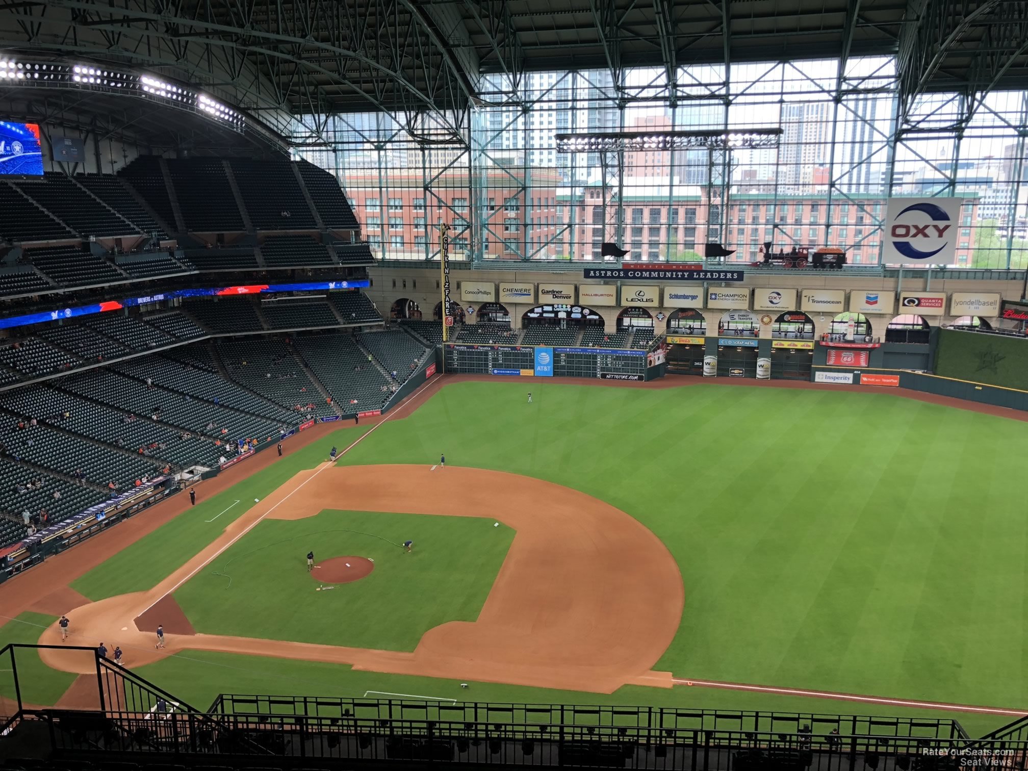 Minute Maid Park Section 427 Row 10 2 on 3 27 2018f