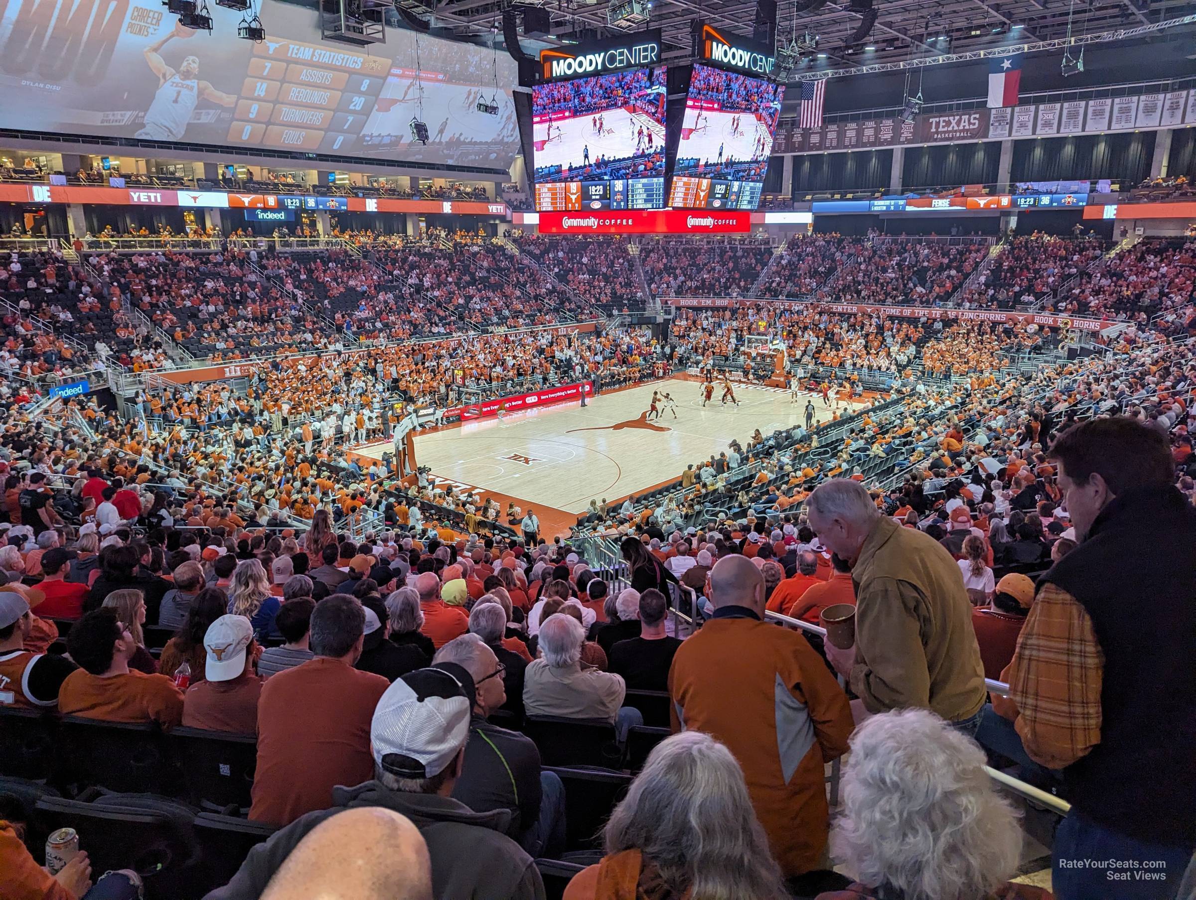 section 111 seat view  for basketball - moody center atx