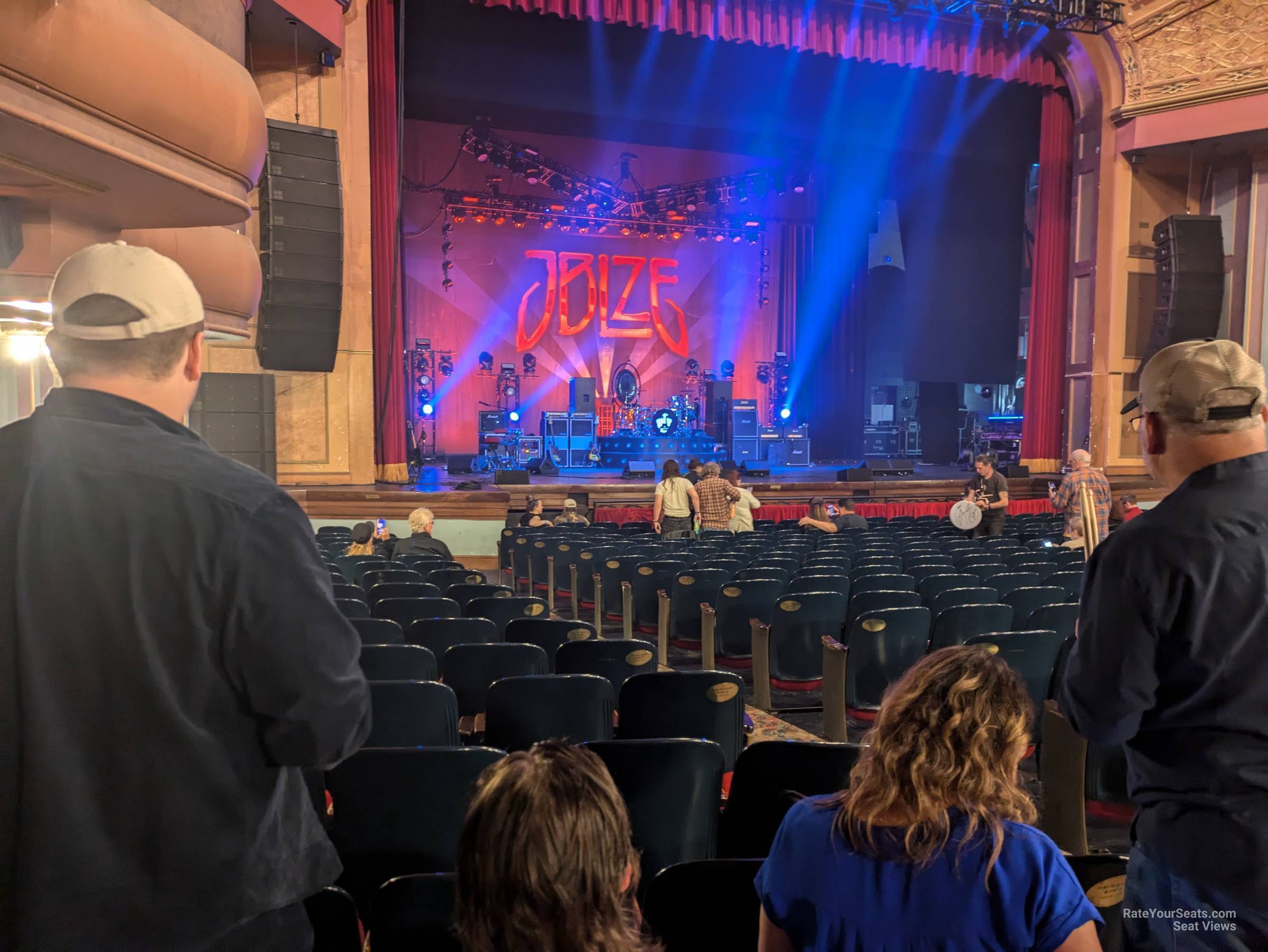 orchestra left, row w seat view  - murat theatre at old national centre